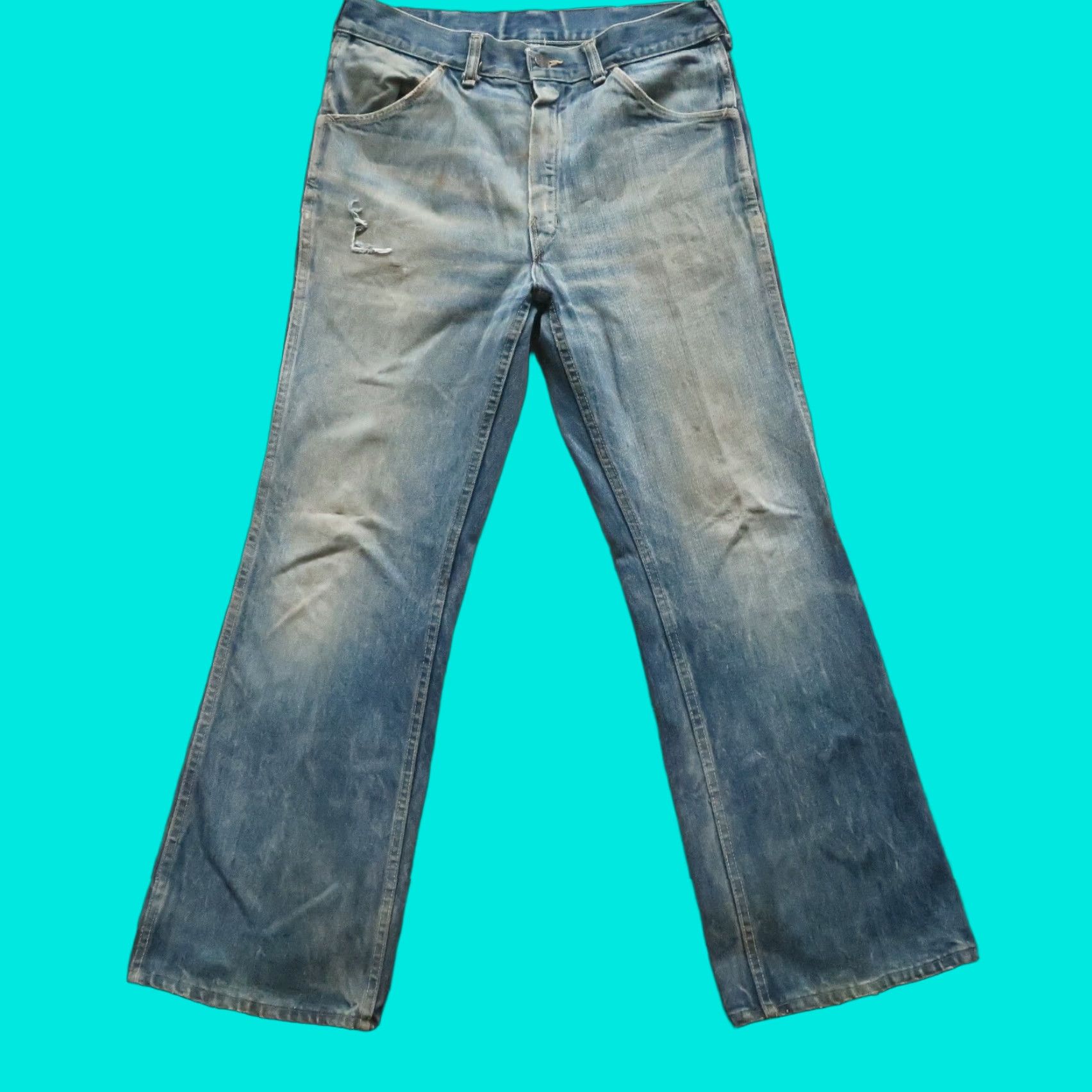 Vintage Vintage Big Yank Jeans Union Made Denim Jeans 30x29 Medium Wash Men Bootscut XX Vintage 60s Mens Size US 30 / EU 46 - 1 Thumbnail