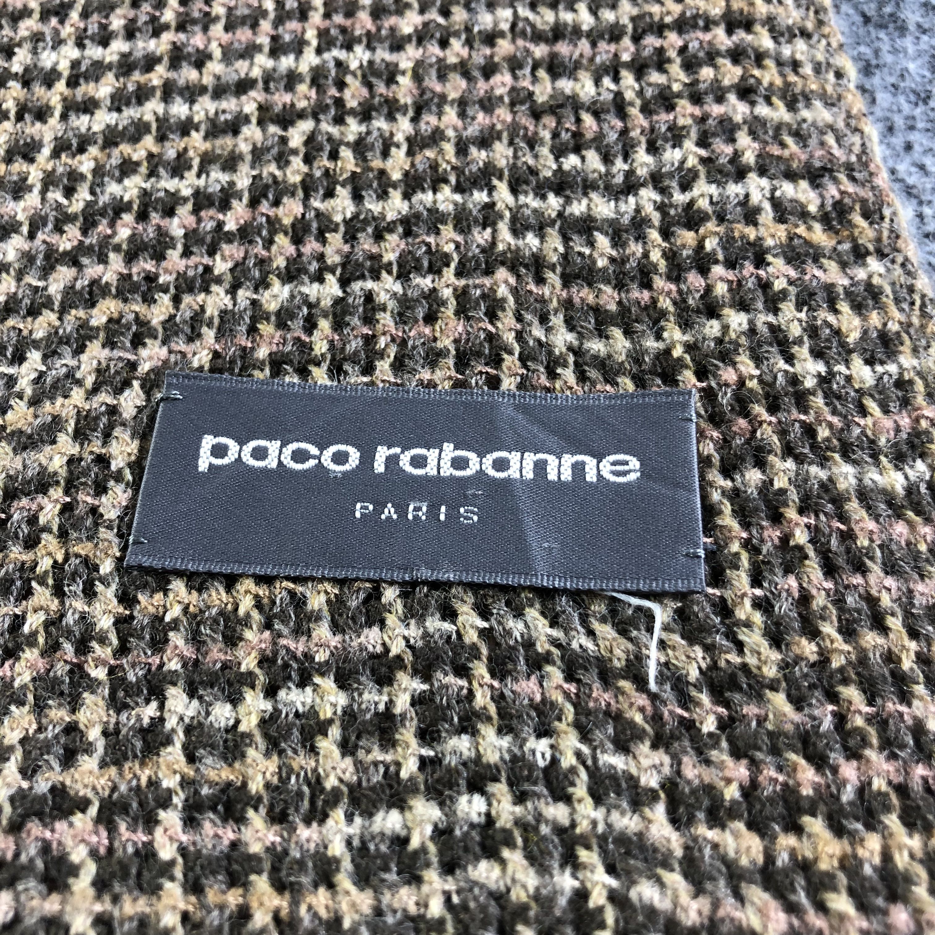 Vintage Paco Rabanne Wool Scarf Muffler Neckwear V2169 Size ONE SIZE - 4 Thumbnail