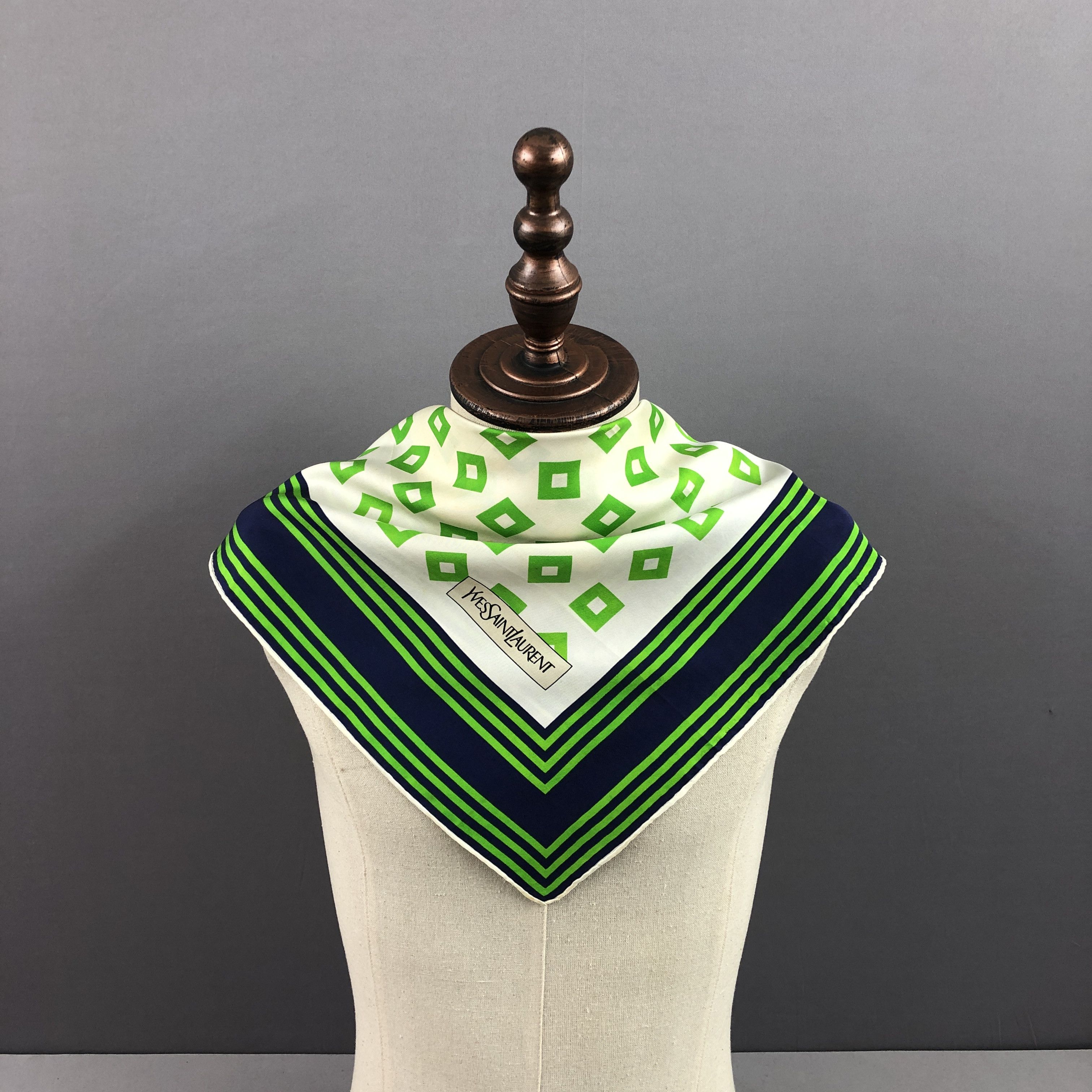 Japanese Brand Vintage Yves Saint Laurent SILK Scarf YSL Stole 56789 Size ONE SIZE - 10 Thumbnail