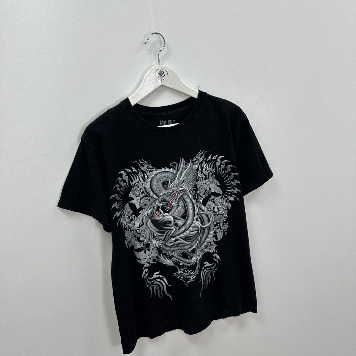 Vintage Vintage 00s Dragon Tiger Gothic 2 sided y2k tee Thailand Size US M / EU 48-50 / 2 - 5 Thumbnail