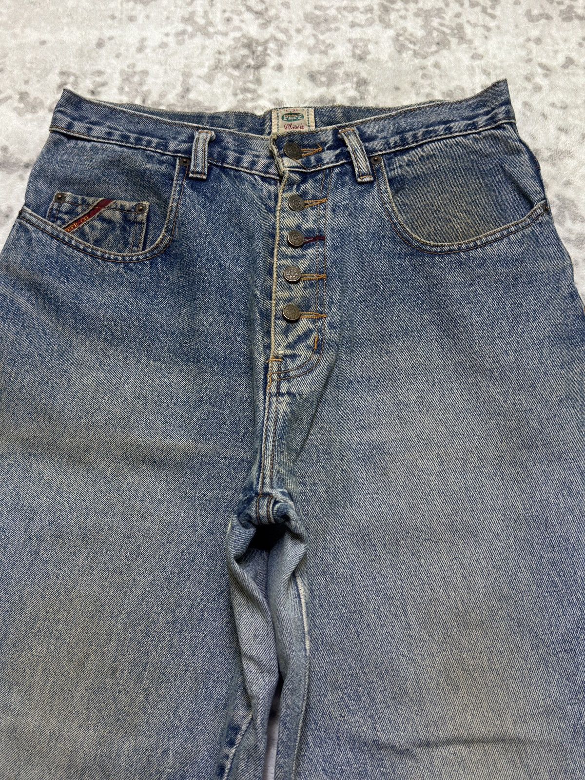 Pepe Jeans Vintage PePe Classic Stone Wash Baggy Loose Streetwear Denim Size US 30 / EU 46 - 3 Thumbnail