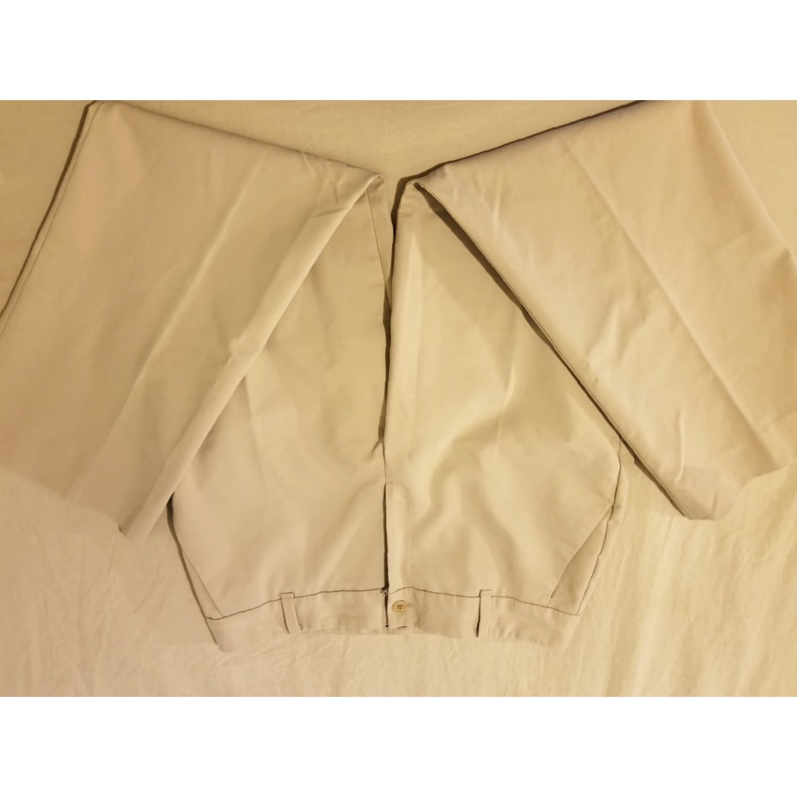 Talbots Womens Talbots Pants Chino Cotton Beige 12 Vintage? Size 34" / US 12 / IT 48 - 3 Thumbnail