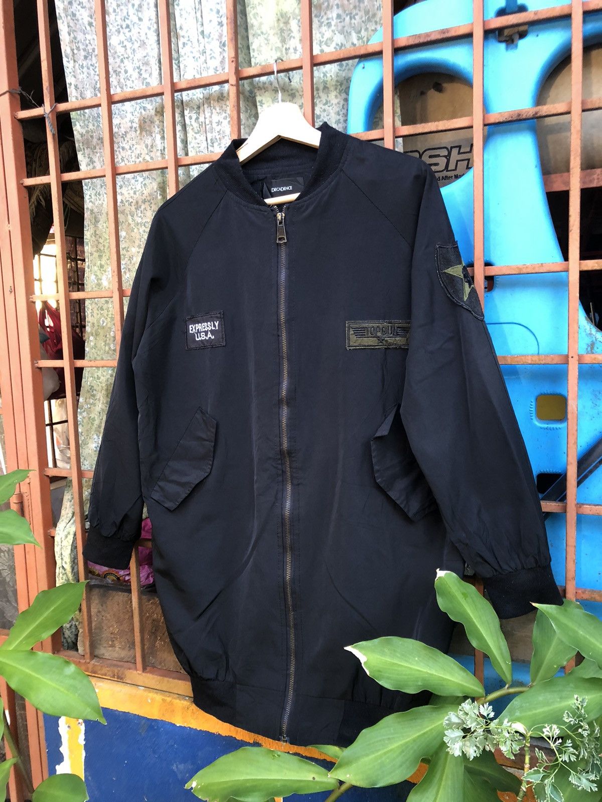 Japanese Brand Decadence Varsity Long Jacket Women Size L / US 10 / IT 46 - 2 Thumbnail