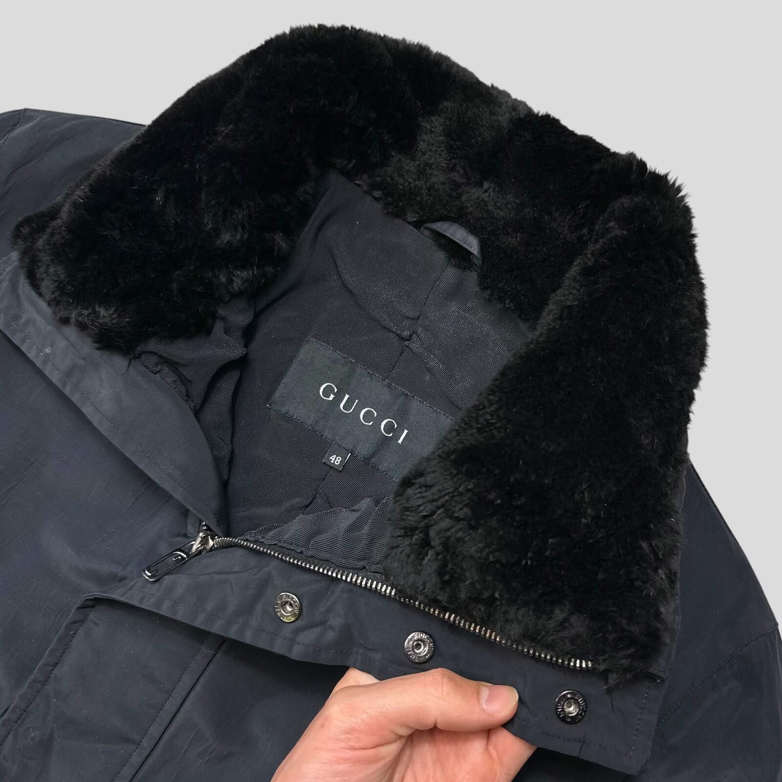 Gucci Gucci by Tom Ford 1999 Ballistic Nylon Shearling Coat - L Size US L / EU 52-54 / 3 - 2 Thumbnail