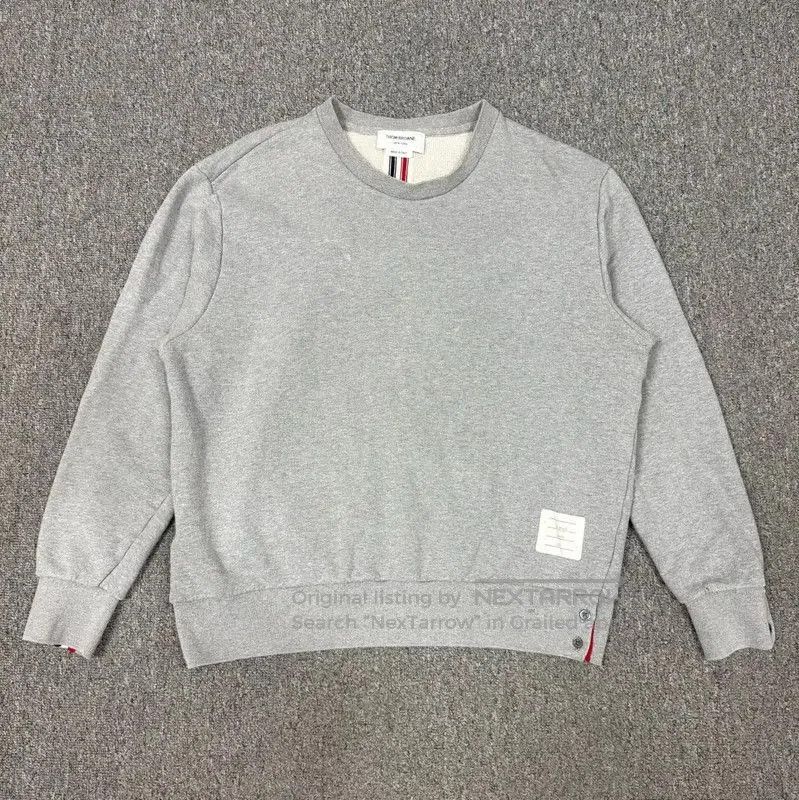 Thom Browne Thom Browne Gray Cotton Men's Sweatshirt . Size US M / EU 48-50 / 2 - 1 Thumbnail