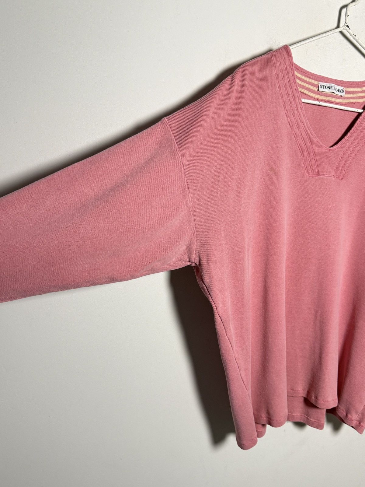 Stone Island Stone Island 90s Vintage V-Neck Sweatshirt Size US M / EU 48-50 / 2 - 7 Thumbnail