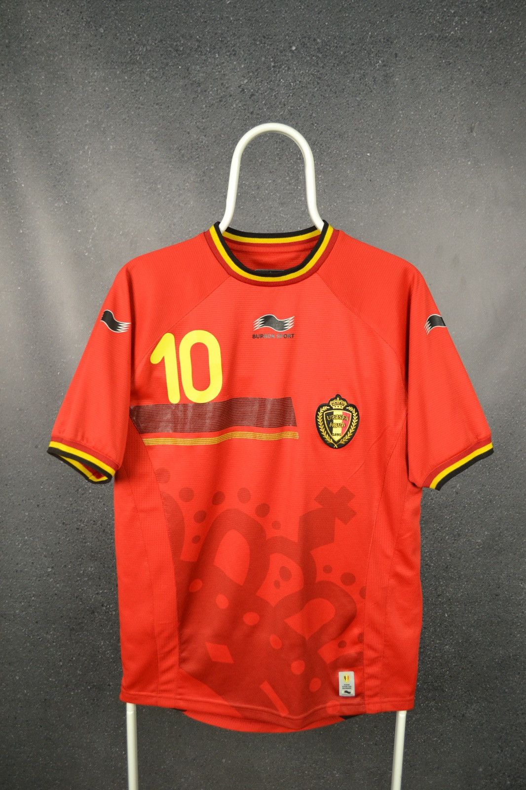 Vintage Belgium Home Football Shirt Burrda Sport Soccer E Hazard 10