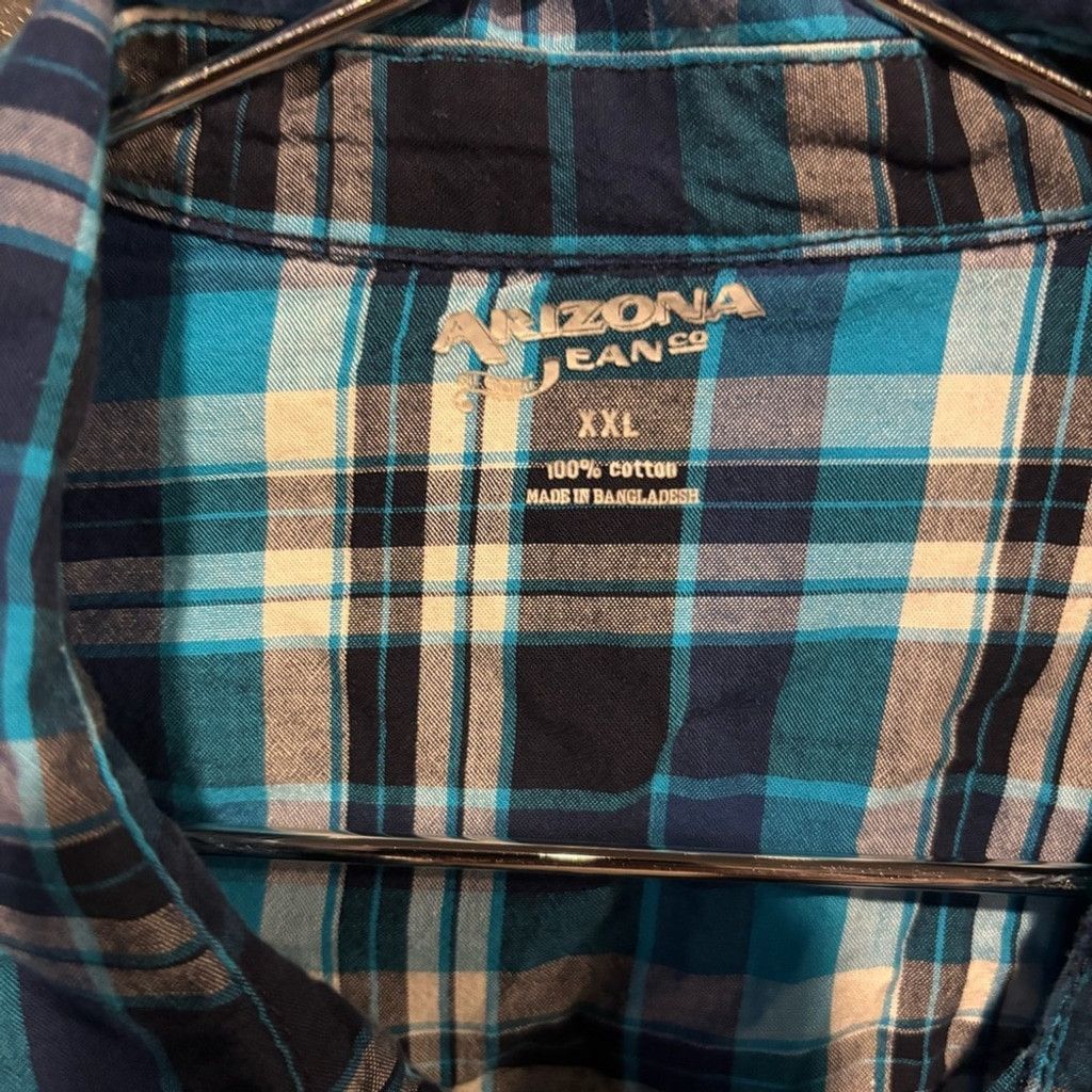 Arizona Jean Co. Arizona Plaid Men's Western Shirt Size US XXL / EU 58 / 5 - 2 Thumbnail