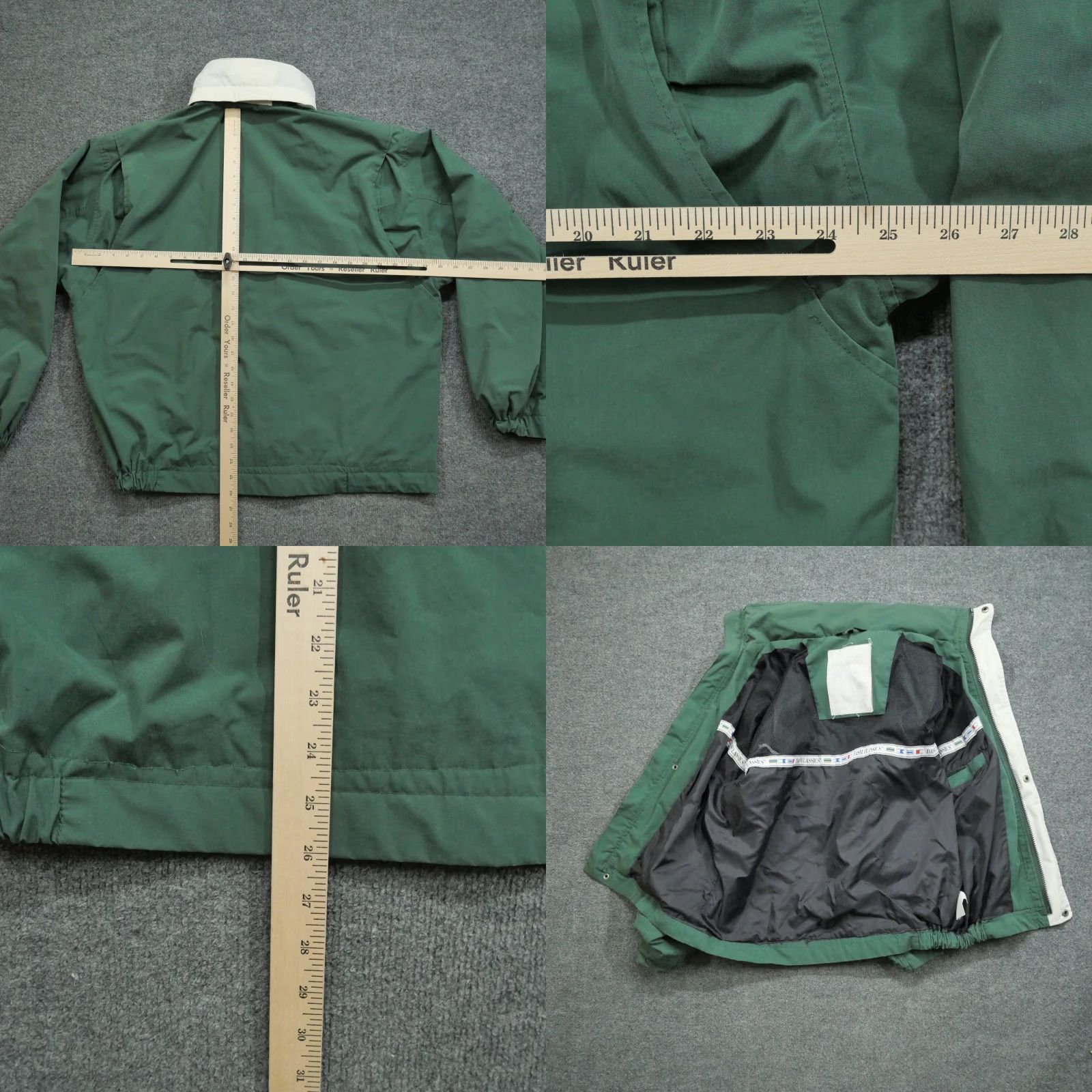 Vintage VINTAGE American Living Legend Jacket Mens M Green 90s Sailing Hooded Mid-Length Zip Snap Casual Basic Lined Size US M / EU 48-50 / 2 - 8 Thumbnail