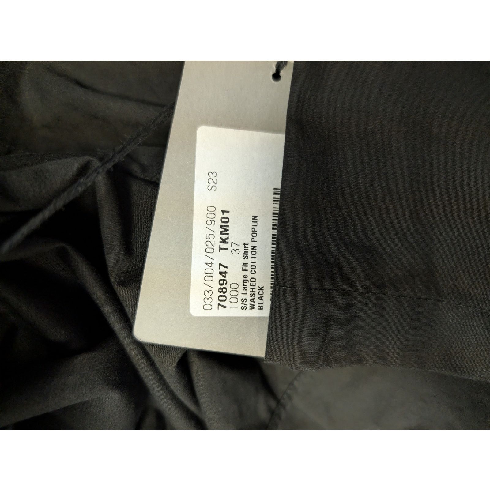 Balenciaga o1rshd1 Large Fit Short Sleeve Shirt in Washed Out Black Size US XXL / EU 58 / 5 - 23 Thumbnail