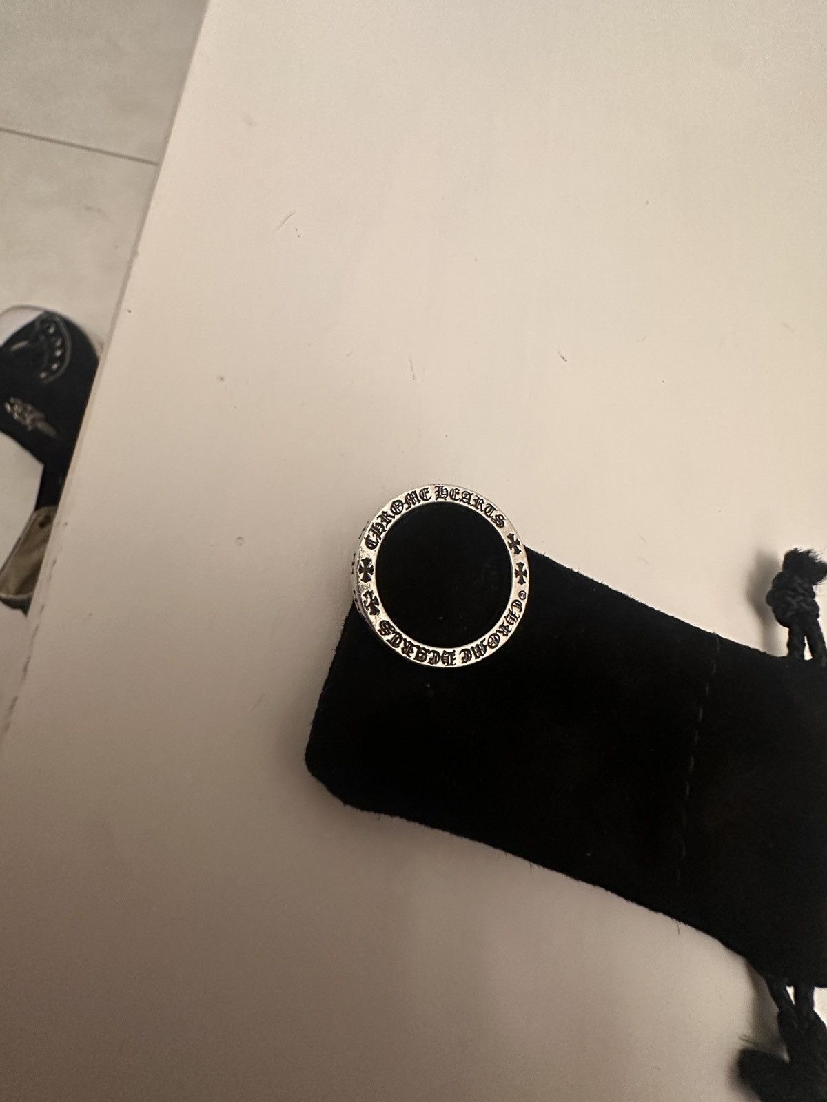 Chrome Hearts Malibu F*ck You Spacer Ring ".925 Silver" Size ONE SIZE - 4 Thumbnail