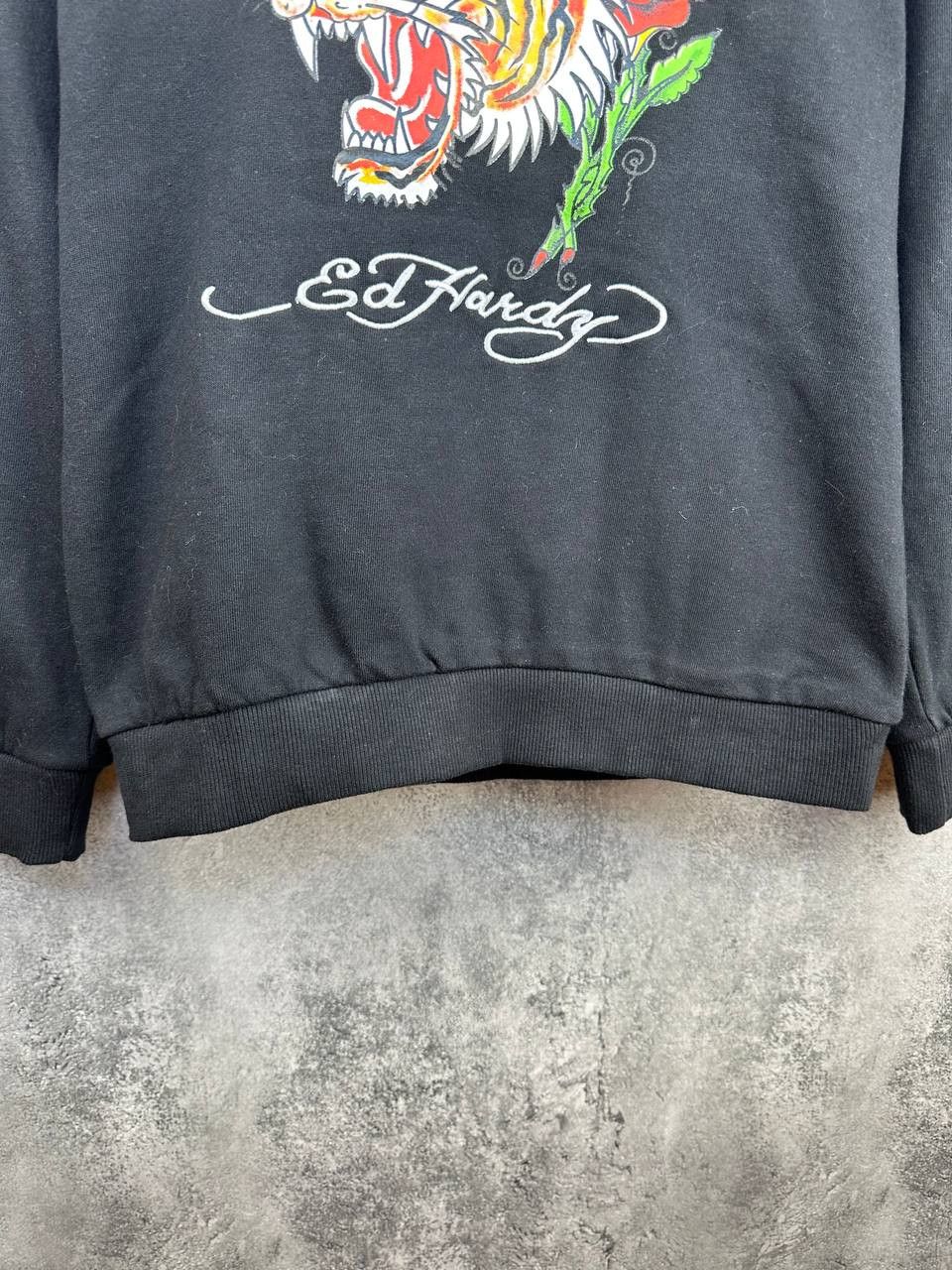 Ed Hardy Ed Hardy Hoodie Tiger Rose Print Picture Sweatshirt Fleece Size M / US 6-8 / IT 42-44 - 7 Thumbnail