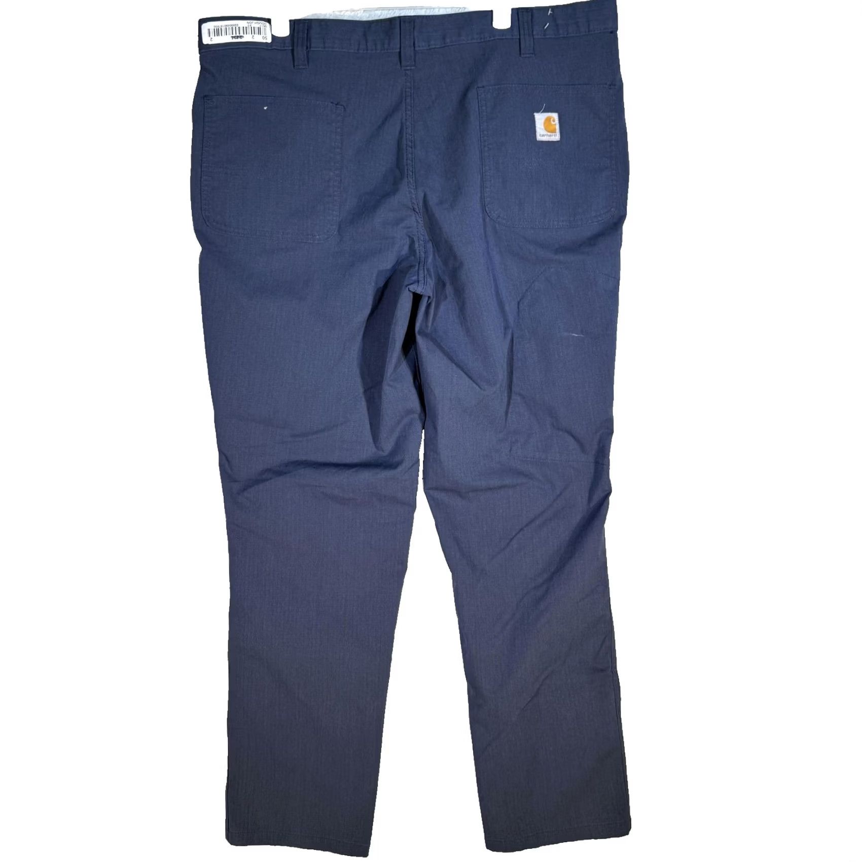 Carhartt Carhartt Pants Mens 39x31 Navy Blue Ripstop Relaxed Fit Utility Zip Pocket Work Size US 38 / EU 54 - 2 Thumbnail