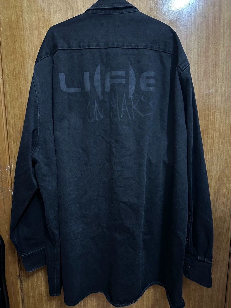 Raf Simons Raf simons 20AW Chain Washed Black Silhouette Shirt Jacket Size US M / EU 48-50 / 2 - 2 Thumbnail