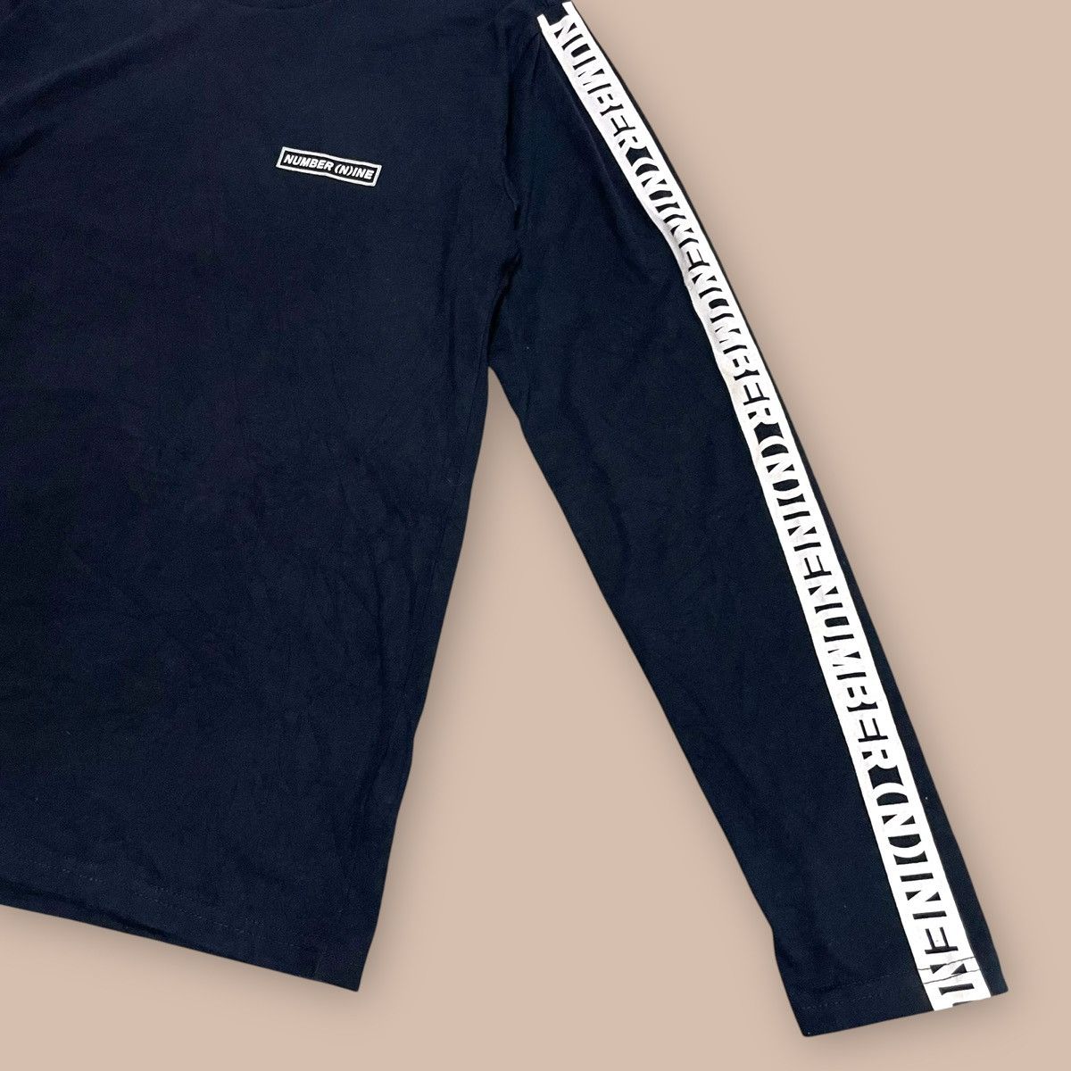 Number (N)ine Number (N)ine DENIM L/S Navy Tee Size US L / EU 52-54 / 3 - 5 Thumbnail