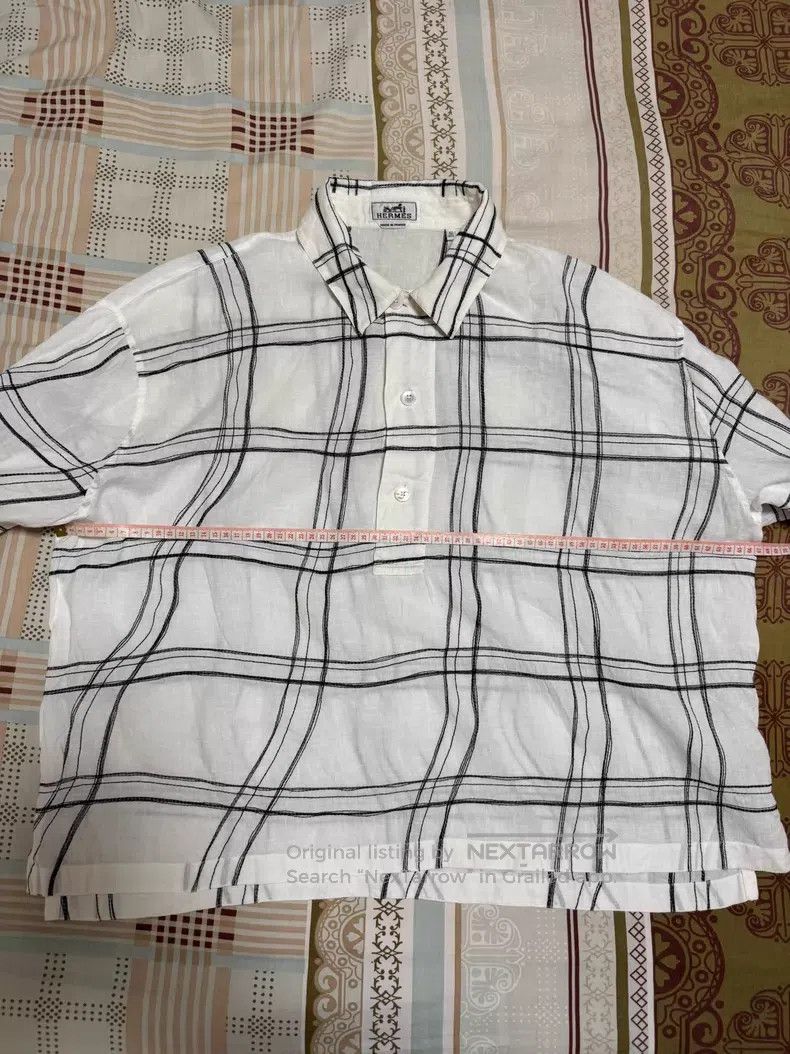 Hermes Hermes Linen Jacket Shirt, 100% Linen Size US XS / EU 42 / 0 - 4 Thumbnail