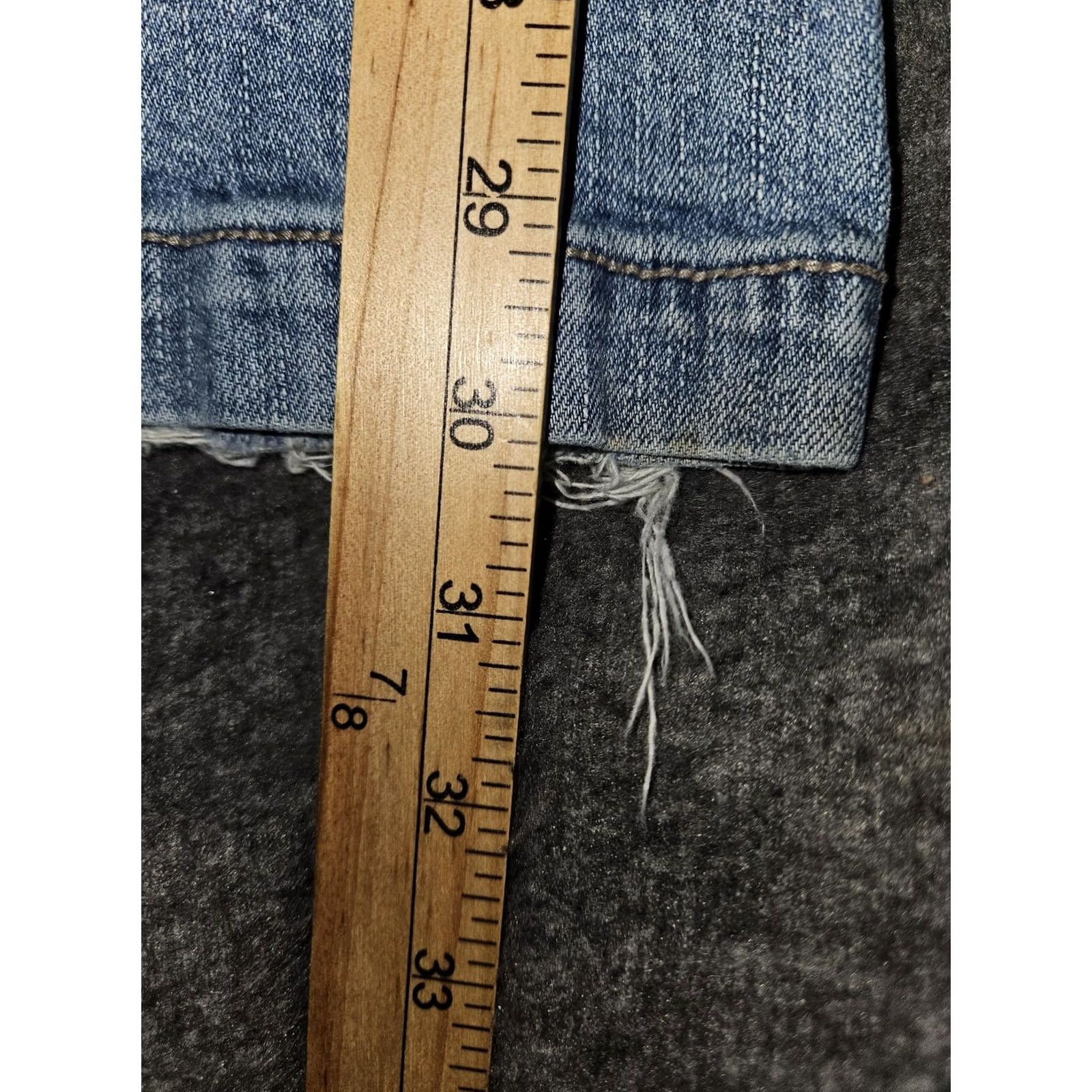 Vintage VINTAGE? No. Motherhood Maternity Jeans Womens L Light Blue Over Belly Bootcut Stretch Denim Shirt? Size 36" / US 14 / IT 50 - 5 Thumbnail