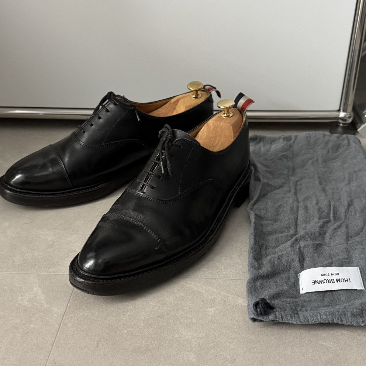 Thom Browne Thom Browne Cap-toe Oxford Black UK8.5 Size US 9.5 / EU 42-43 - 1 Thumbnail