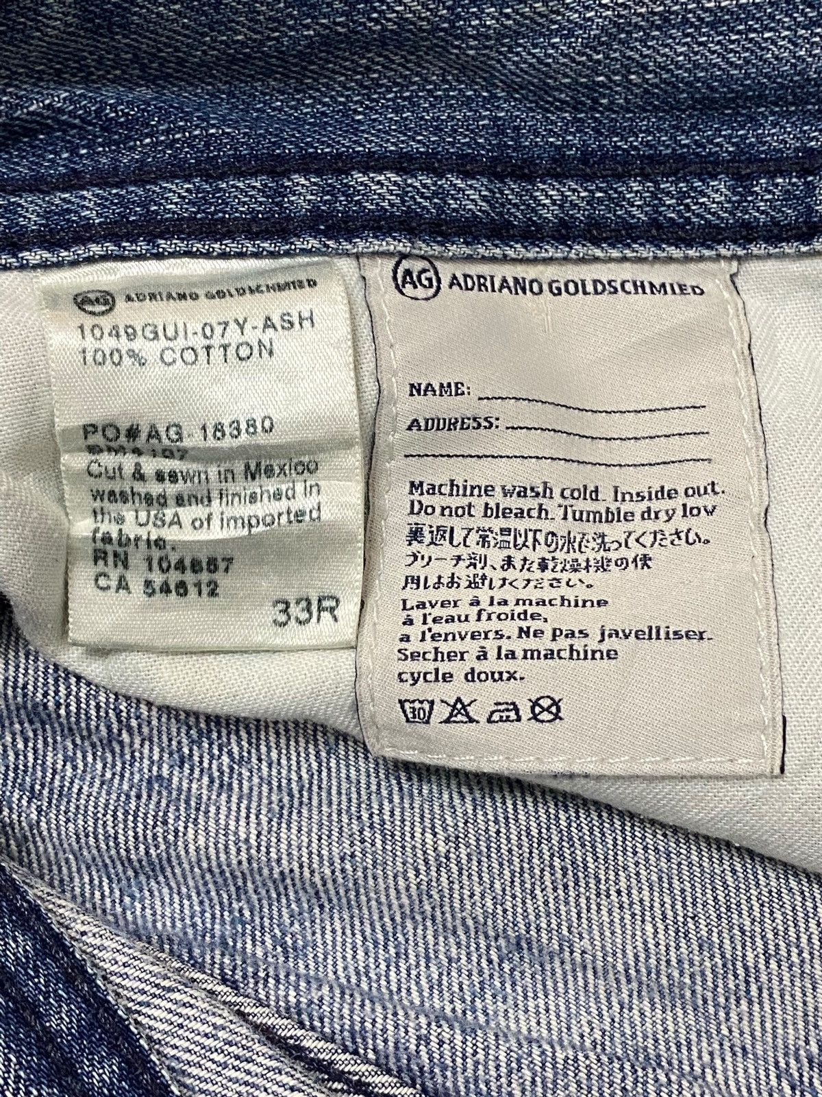 AG Adriano Goldschmied Vintage Adriano Goloschmieo Faded Distressed Loose Jeans Size US 36 / EU 52 - 21 Thumbnail