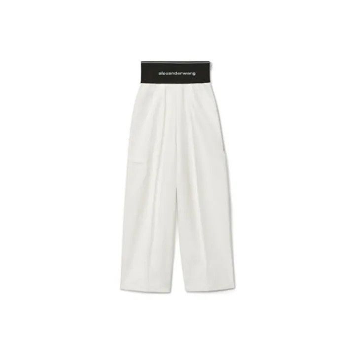 Alexander Wang Alexander Wang FW21 Logo Wide-Leg Trousers - Size 27" / US 4 / IT 40 - 1 Thumbnail