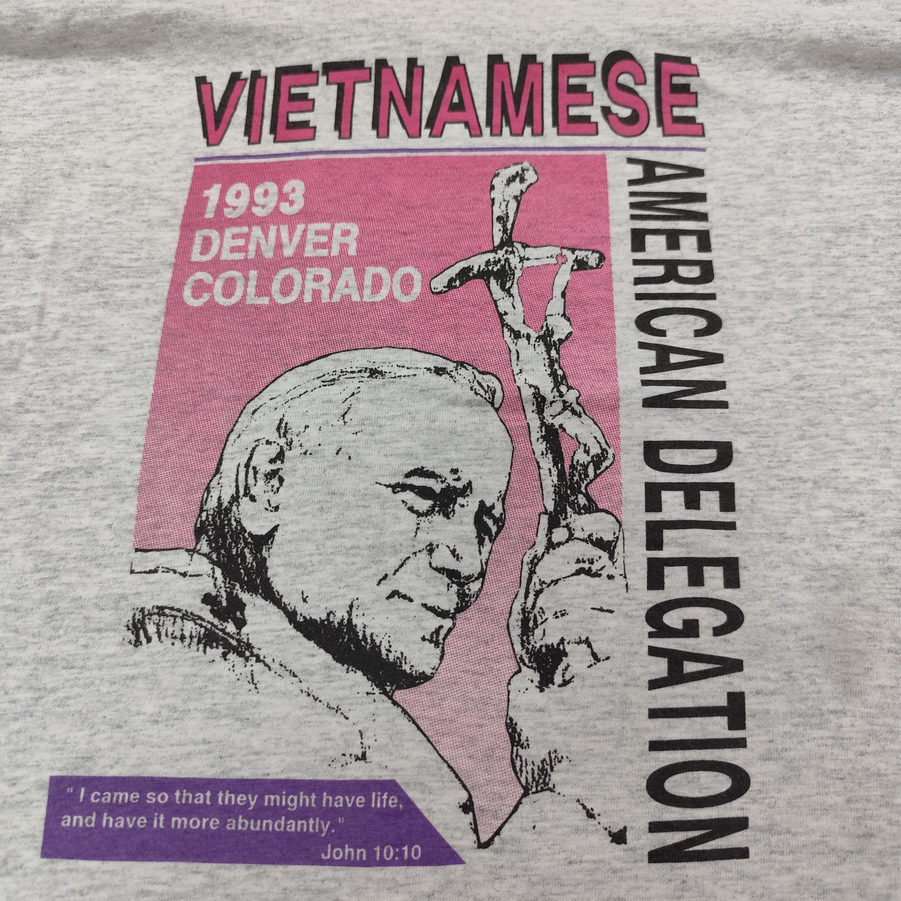 Fruit Of The Loom × Vintage WORLD YOUTH DAY 1993 X ROMAN CATHOLIC CHURCH POPE JOHN II Size US XL / EU 56 / 4 - 10 Thumbnail