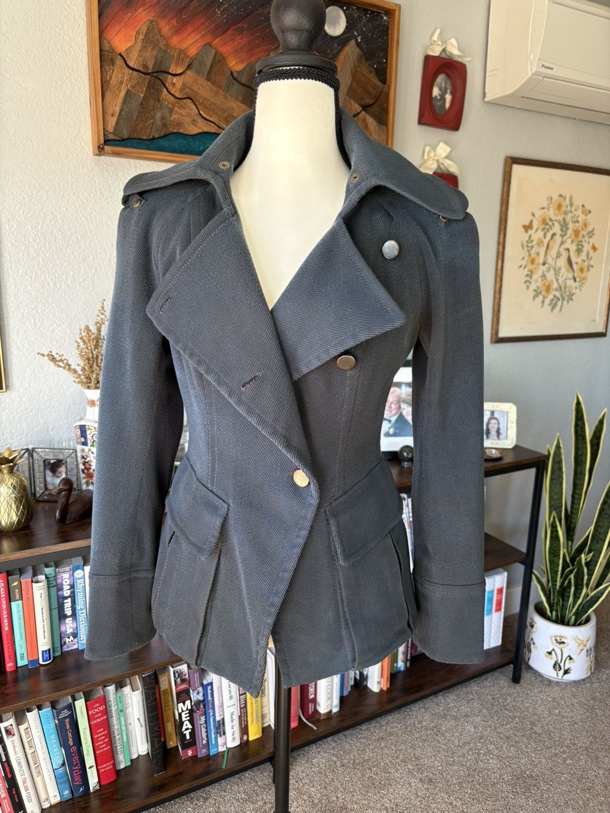 plein sud Fayçal Amor Plein Sud Structured Military Jacket Size S / US 4 / IT 40 - 1 Thumbnail