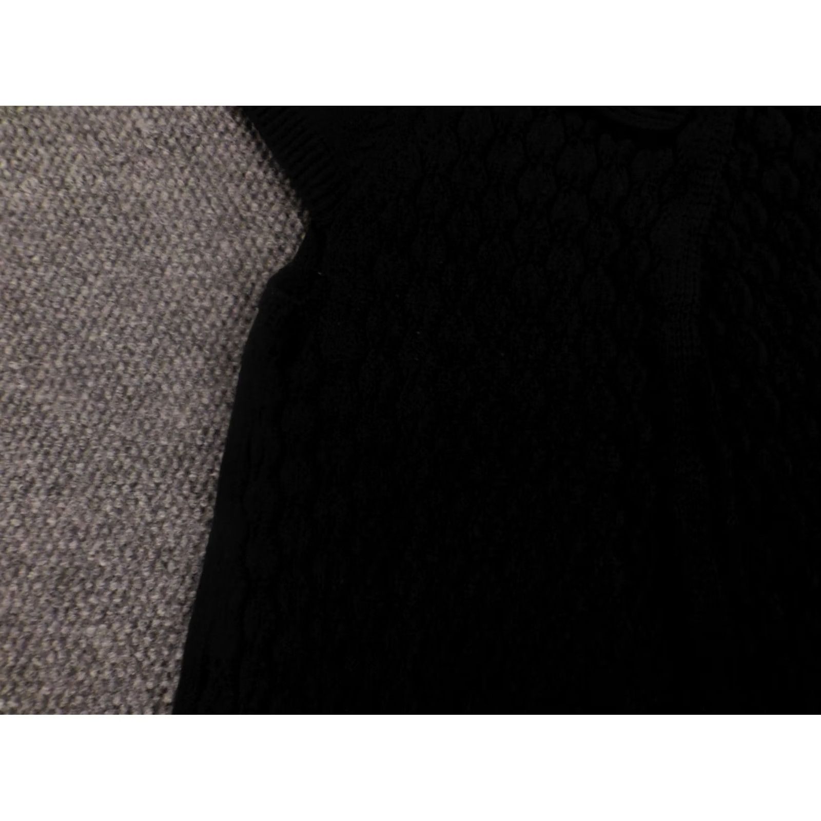 Izod VINTAGE IZOD Womens Sweater Large Black Cardigan Open Button Size L / US 10 / IT 46 - 7 Thumbnail