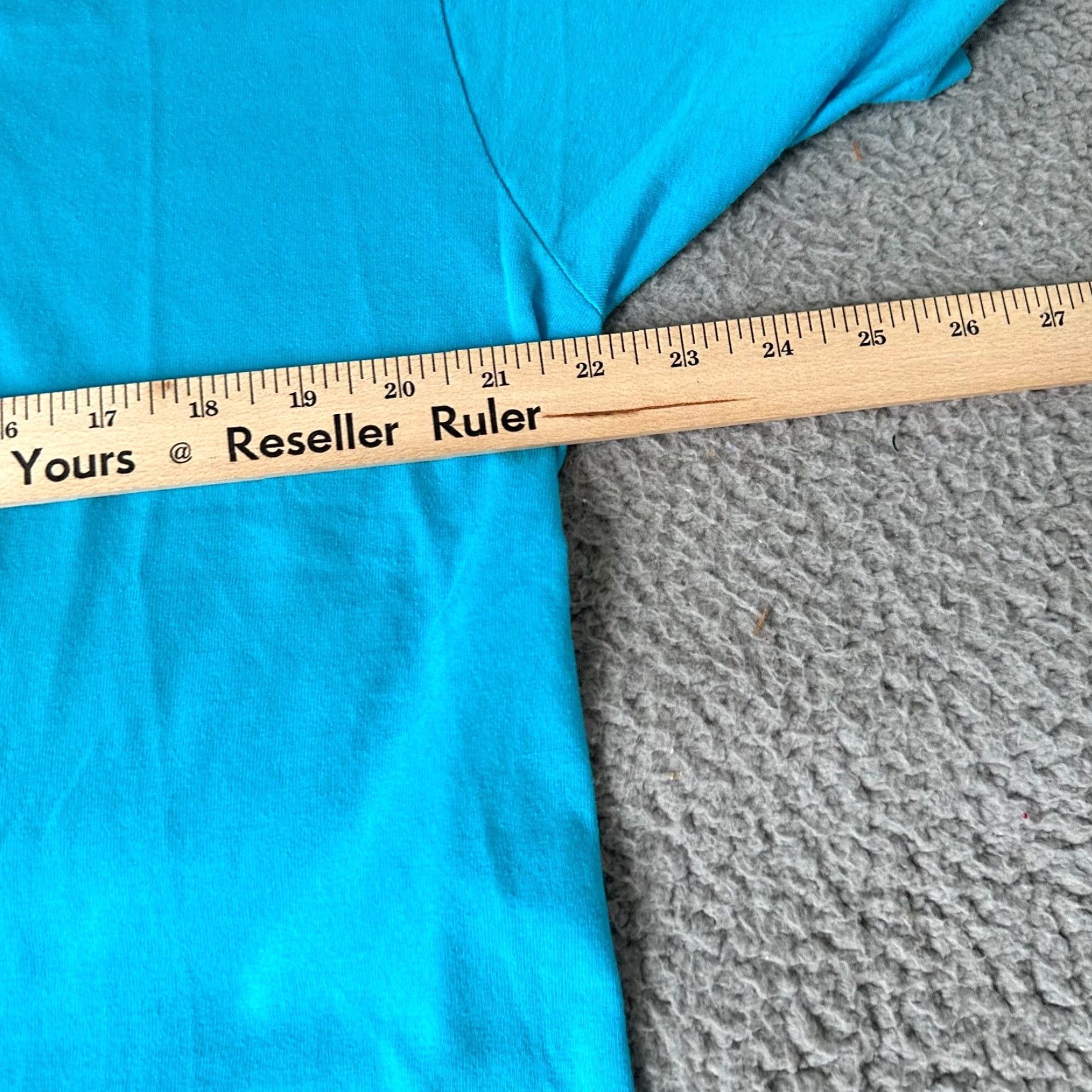 Fruit Of The Loom VINTAGE Screen Stars Shirt Mens XL Blue Teal 80s Classic Crew Neck Short Sleeve Cotton Jersey Fruit of the Loom T-Shirt Size US XL / EU 56 / 4 - 6 Thumbnail