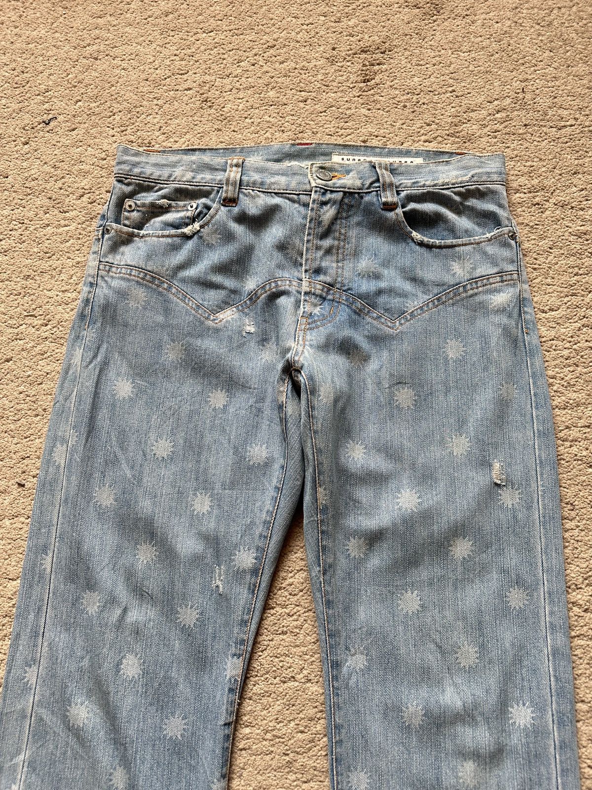 Tsumori Chisato 1990s SunaoKuwahara Bullet shot Jeans Size US 30 / EU 46 - 5 Thumbnail