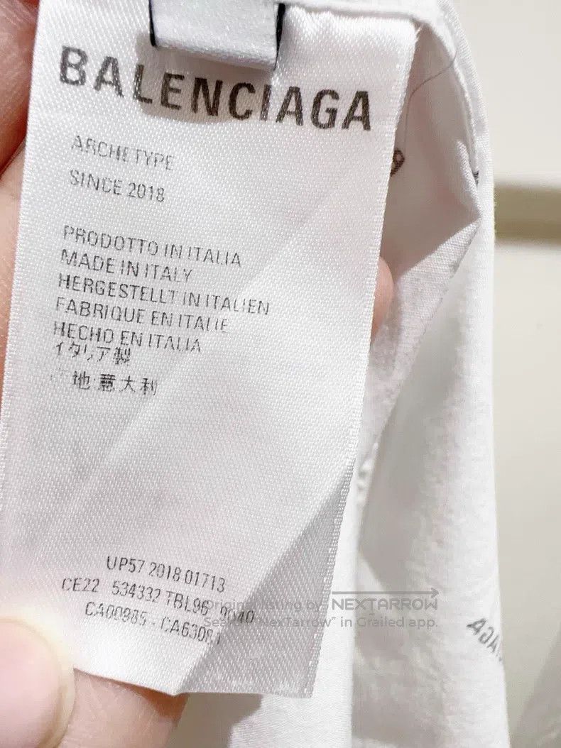 Balenciaga Balenciaga size 37 Logo shirt Size US L / EU 52-54 / 3 - 5 Thumbnail