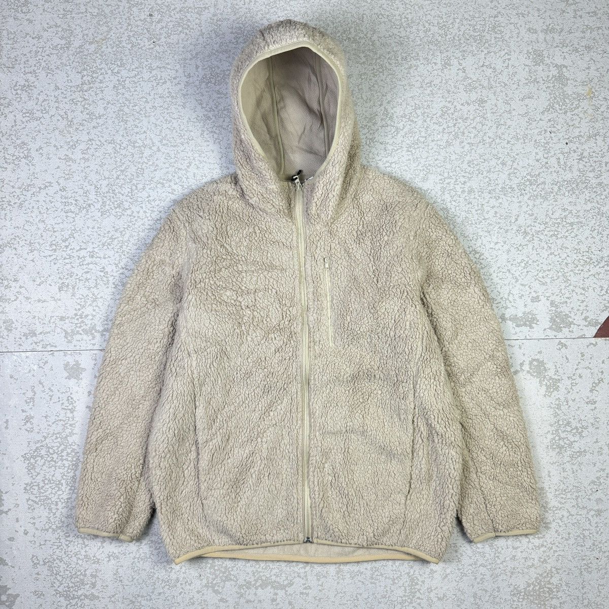 Japanese Brand × Uniqlo 💥Uniqlo Fleece Hooded Light Jacket Size US L / EU 52-54 / 3 - 1 Thumbnail