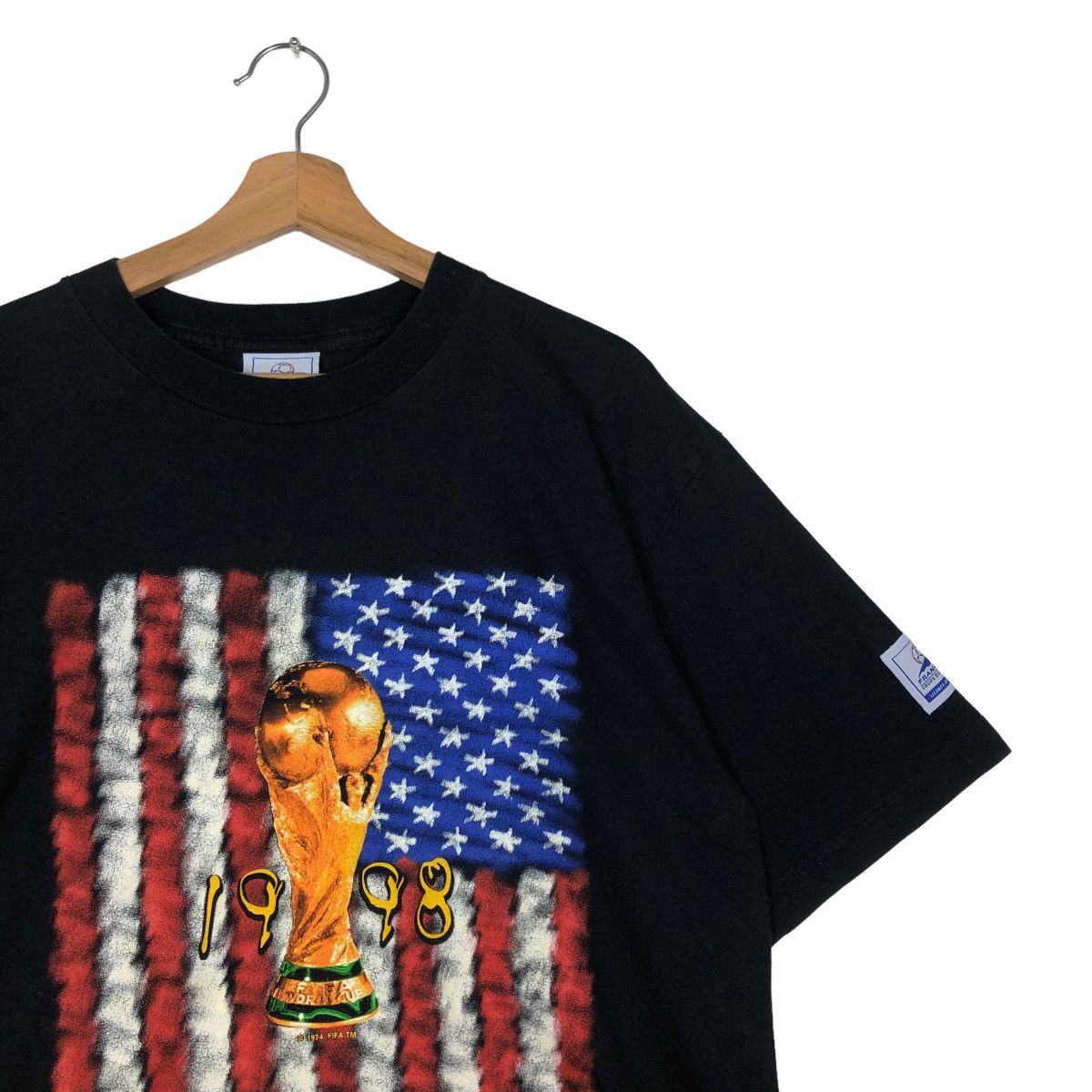Adidas 🔥Vintage 98 France Coupe Du Monde Adidas Big Logo T-Shirt Size US L / EU 52-54 / 3 - 5 Thumbnail