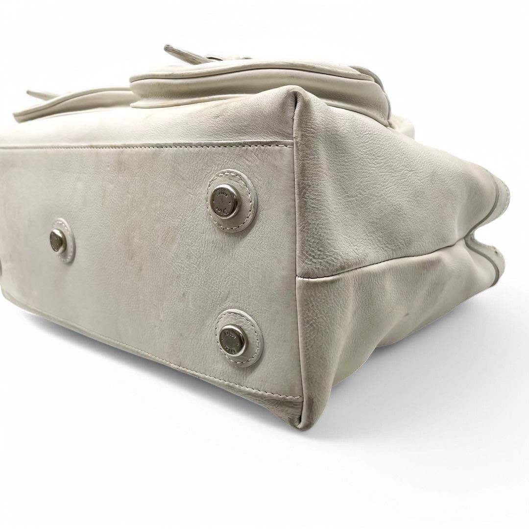 Dior Dior - Leather Vintage Handbag Shoulder Bag Plate White Size ONE SIZE - 5 Thumbnail
