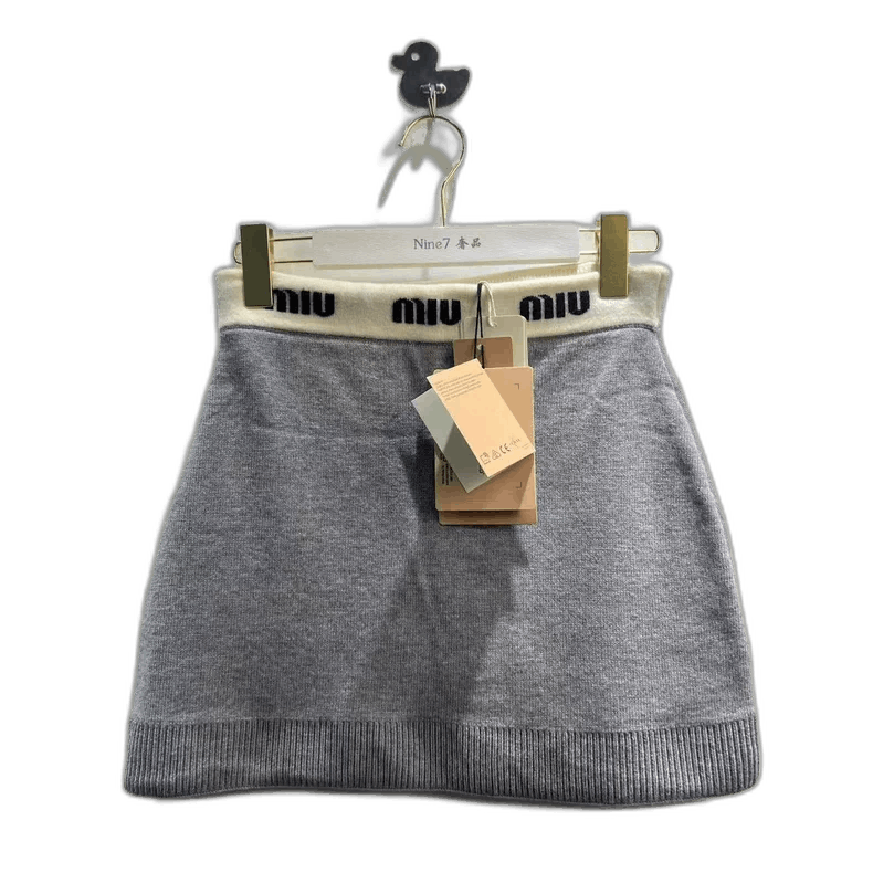 Miumiu New Lettered Knit Casual Shorts