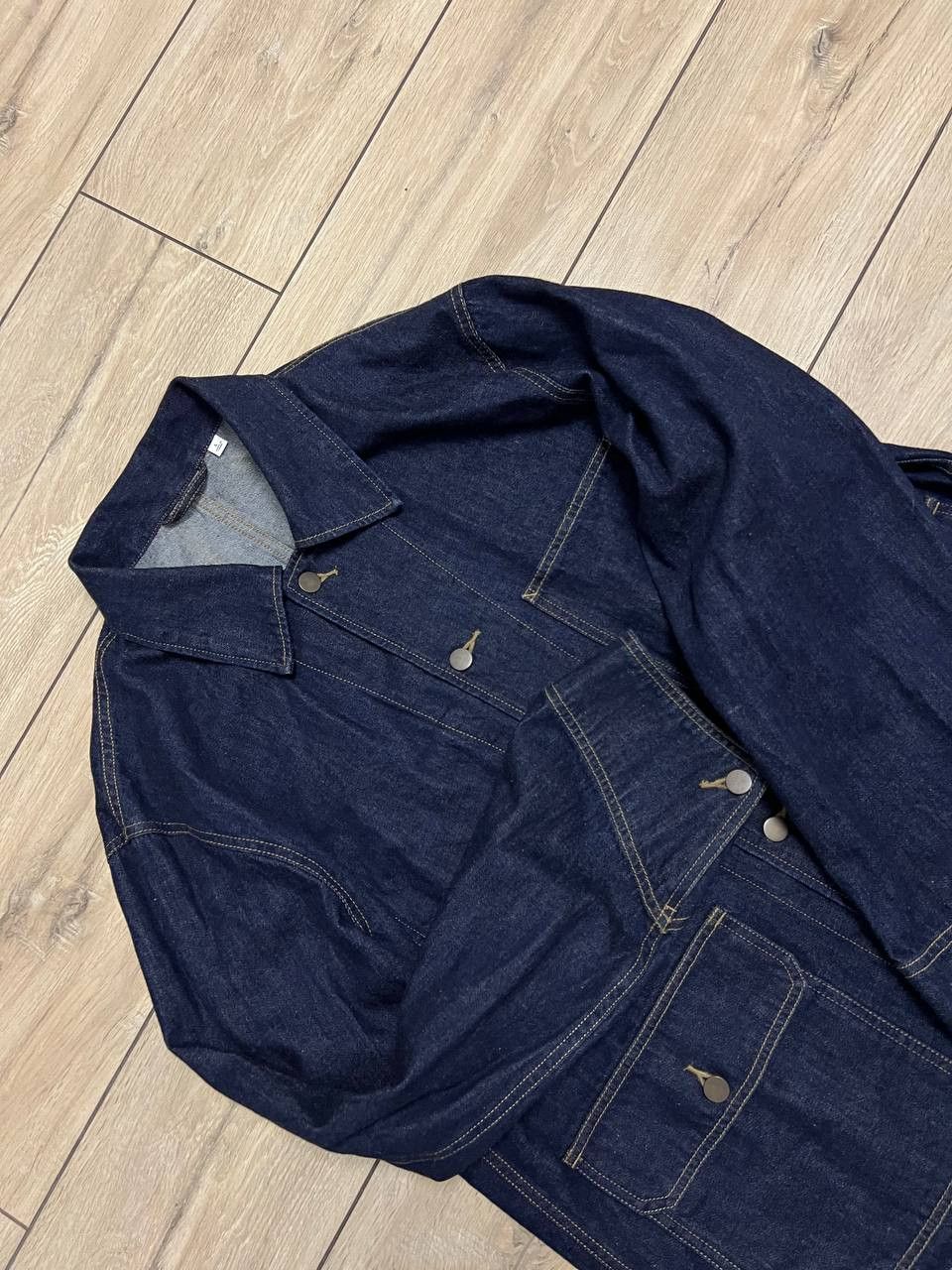 Uniqlo Uniqlo U Denim Work Wear Jacket Shirt sz L Front Pockets Size US L / EU 52-54 / 3 - 14 Thumbnail