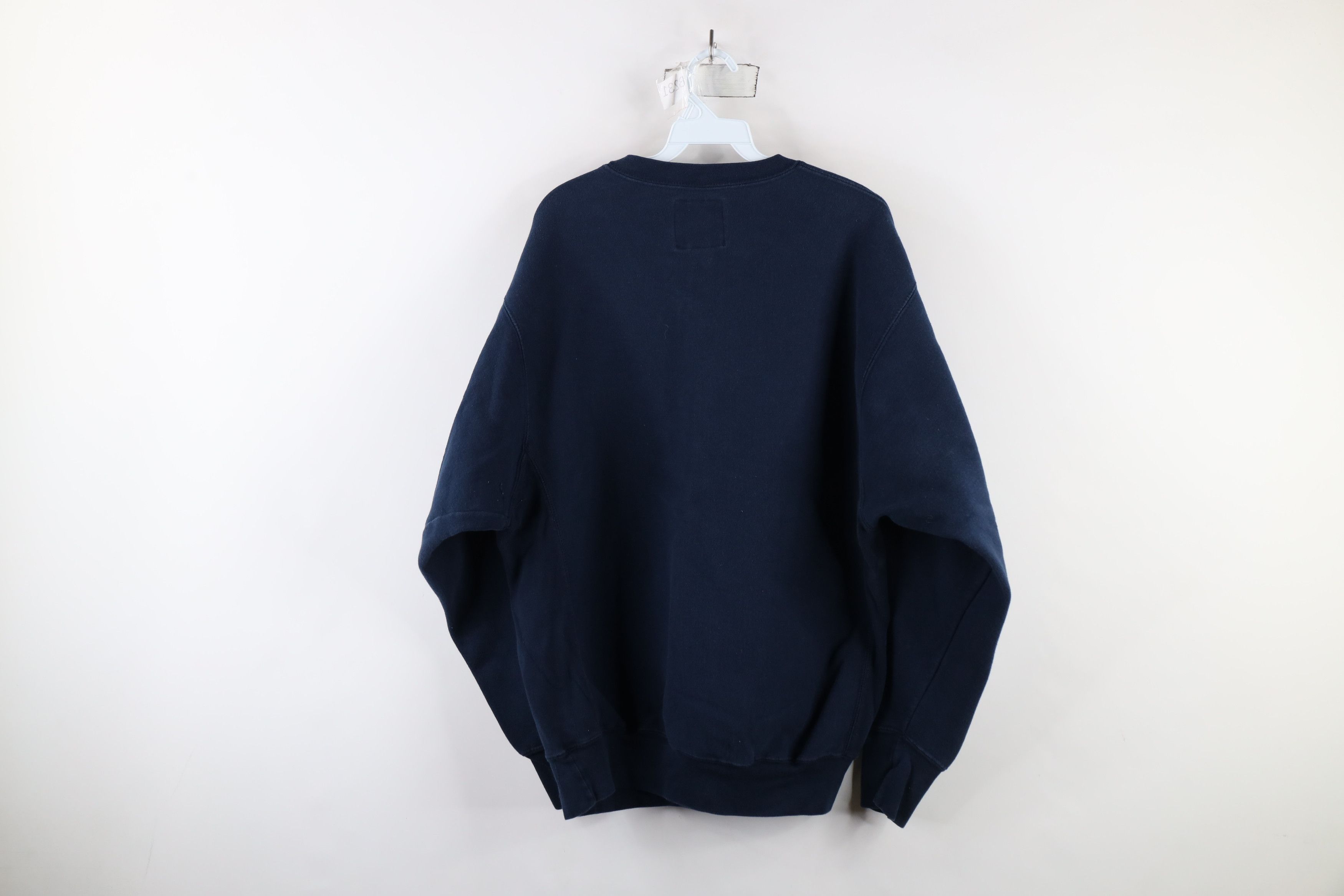 Vintage Vintage 90s Faded University of Michigan Crewneck Sweatshirt Size US L / EU 52-54 / 3 - 9 Thumbnail