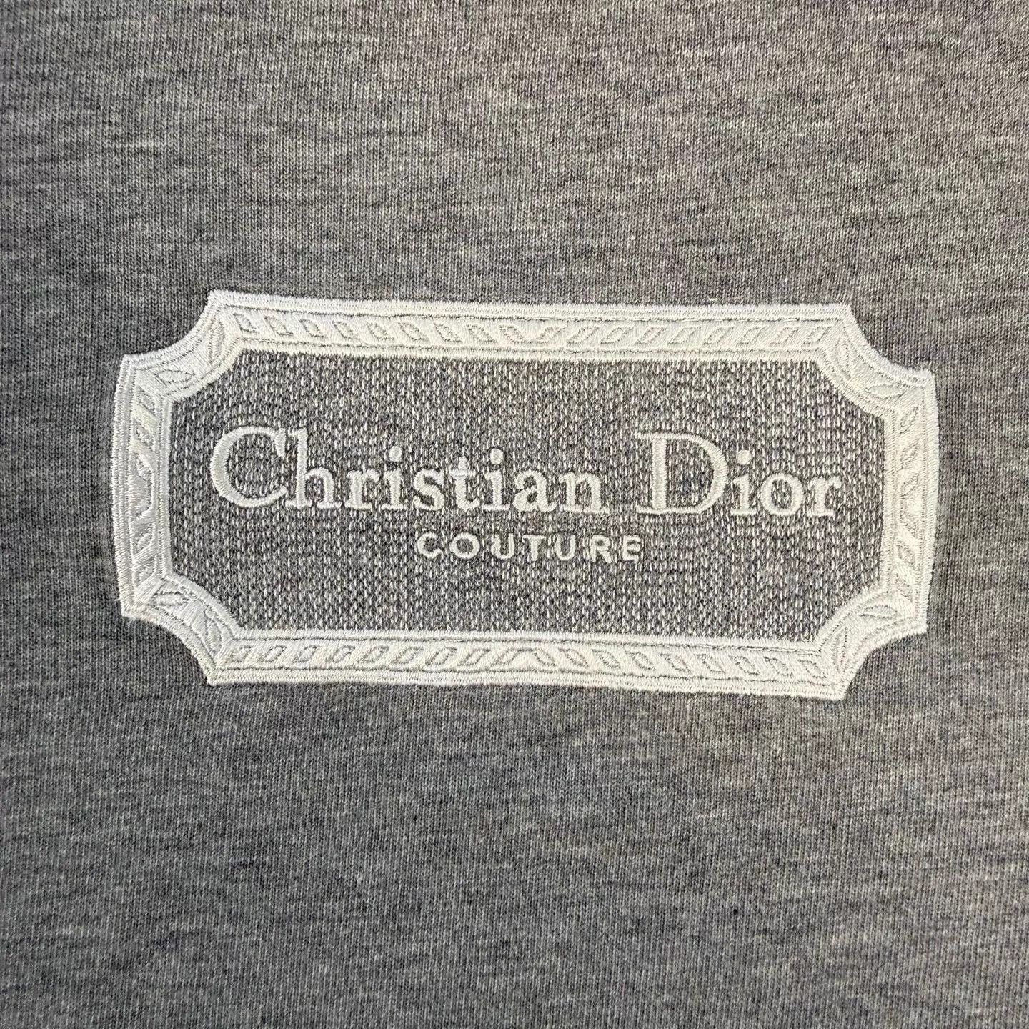 Dior Dior CD Embroidered Logo Crew Cotton SS Gray L Size US L / EU 52-54 / 3 - 4 Thumbnail