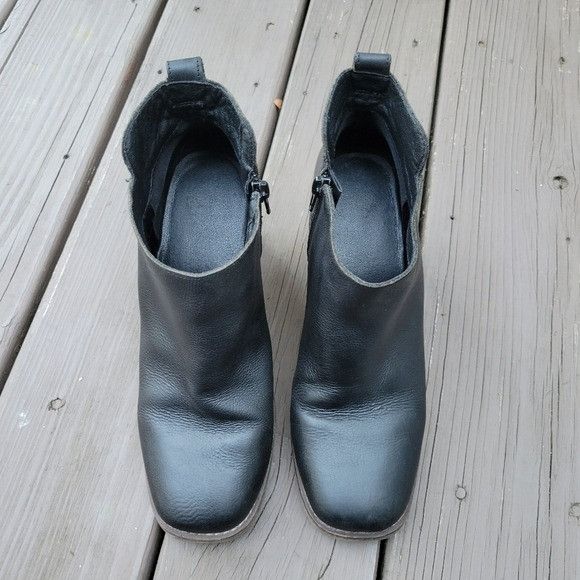 Vintage Vintage 90s y2k Bratz Black Leather Chunky Heel Square Toe A Size US 9 / IT 39 - 5 Thumbnail