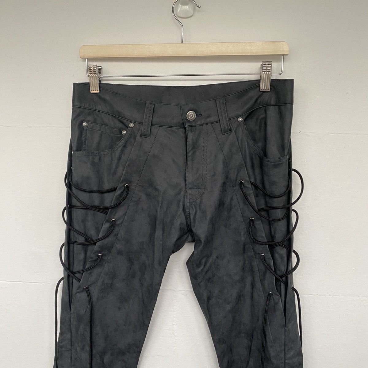 Tornado Mart Tornado Mart Leather String Pants Size 31" - 4 Thumbnail