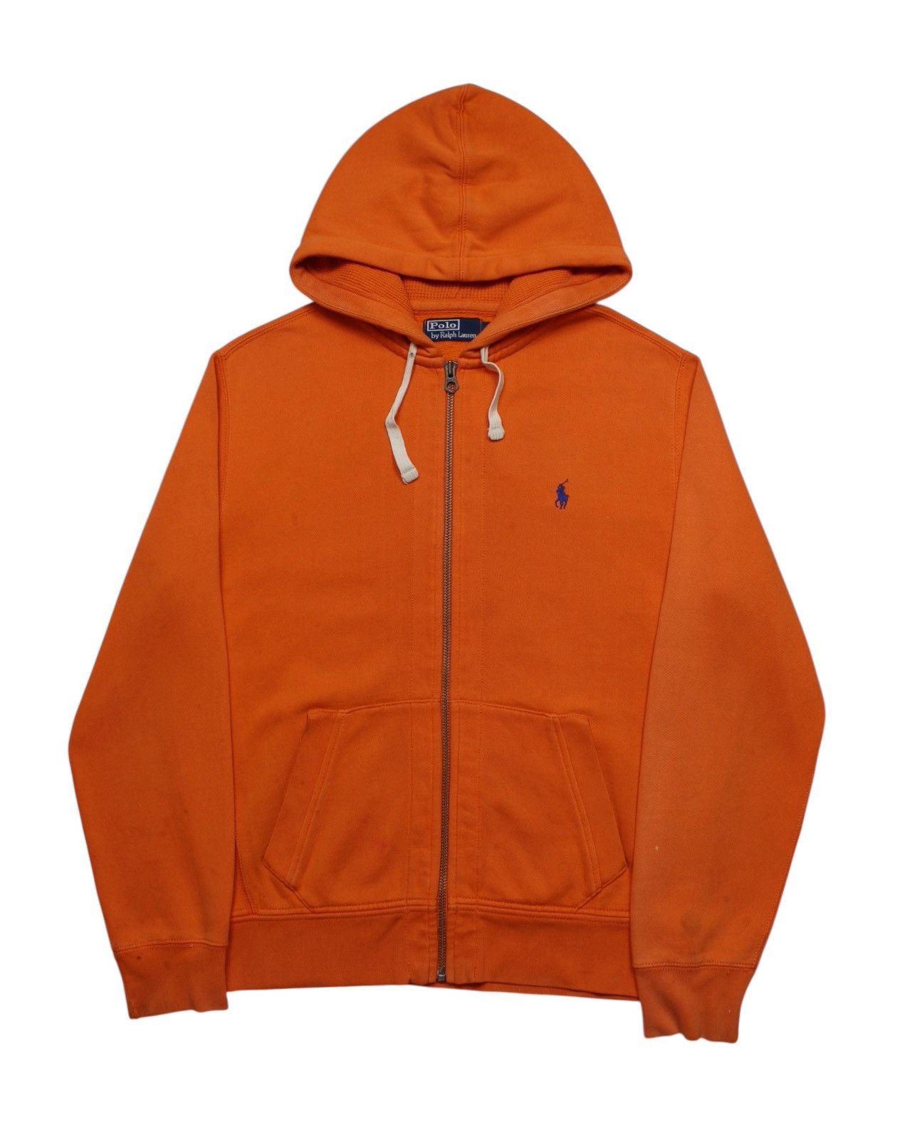 Polo Ralph Lauren 2000S POLO BY RALPH LAUREN ORANGE ZIP-UP HEAVY HOODIE Size US L / EU 52-54 / 3 - 1 Thumbnail