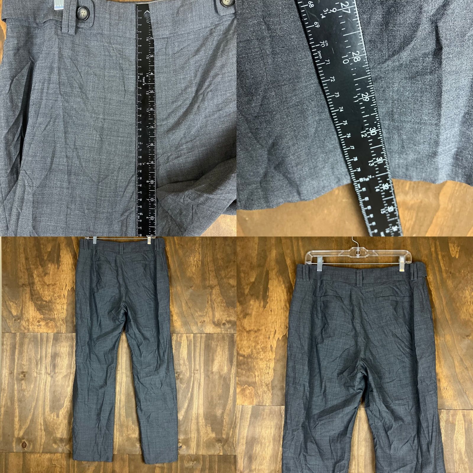 Banana Republic Banana Republic Womens Pants Gray Jackson Fit Wool Blend Lined Stretch 12 Shirt Size 24" / US 00 / IT 34 - 8 Thumbnail