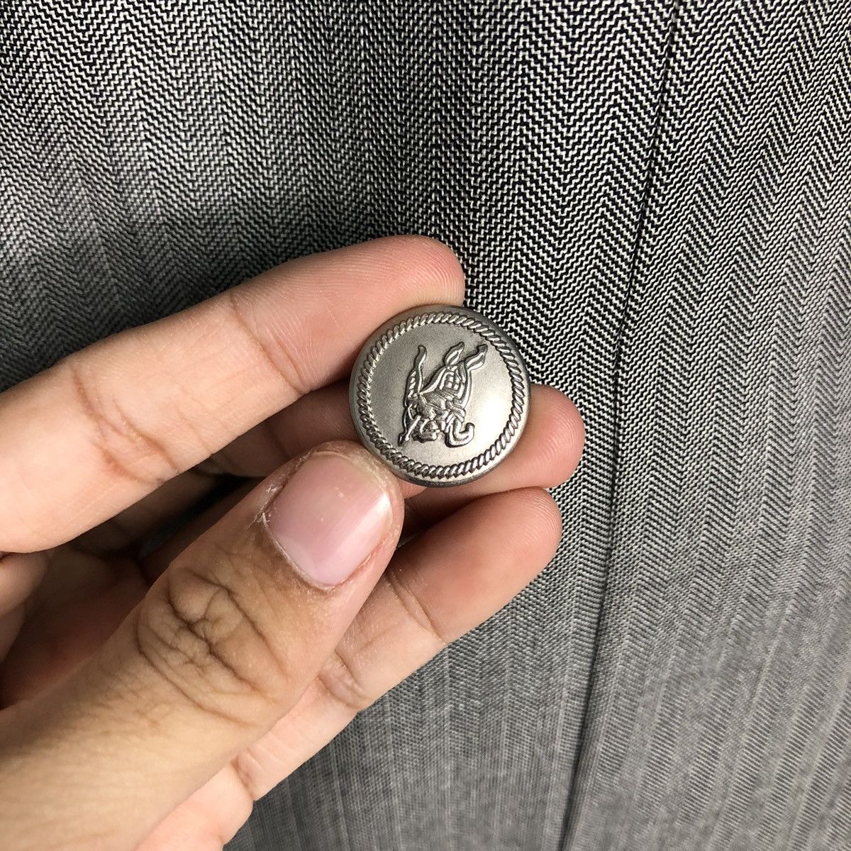 Burberry 📌Rich Grey Vintage Double Breast Chore Jacket Burberry Size US M / EU 48-50 / 2 - 17 Thumbnail