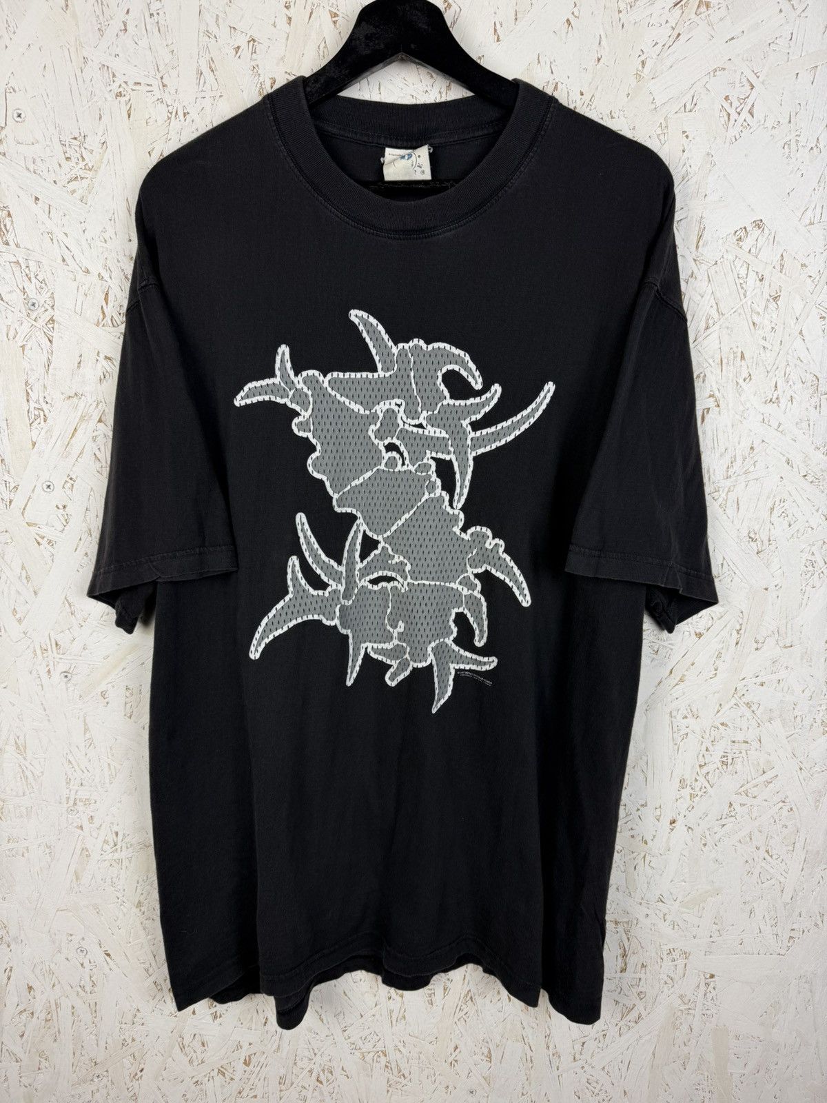 Band Tees 90s Vintage Sepultura 1997 Mesh Print Blue Grape Metal Tee Size US XL / EU 56 / 4 - 1 Thumbnail