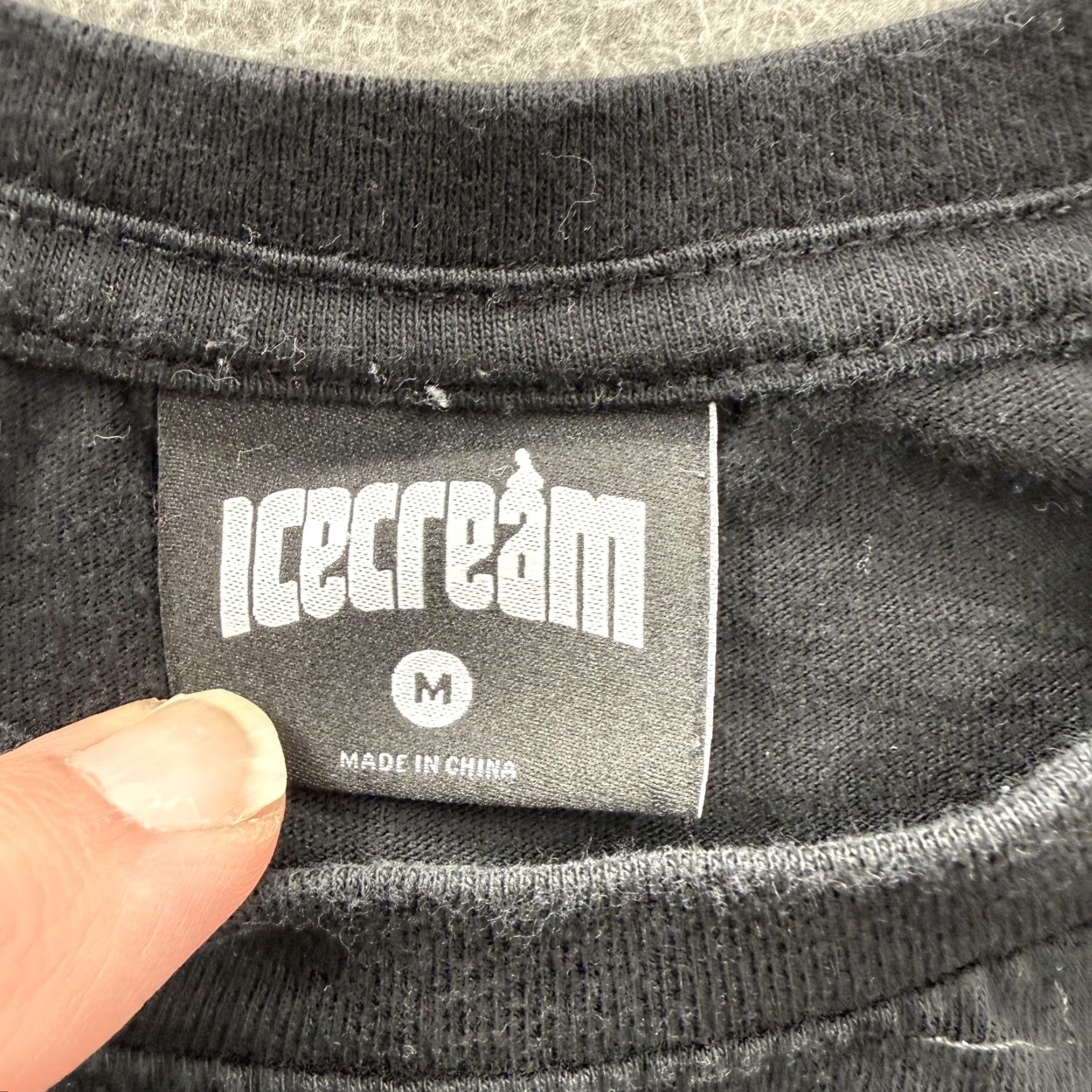 Vintage Icecream Shirt Mens M Black Graphic Tee Ice Cream Cone Japanese Logo Front Graphic Crew Neck Short Sleeve Size US M / EU 48-50 / 2 - 3 Thumbnail