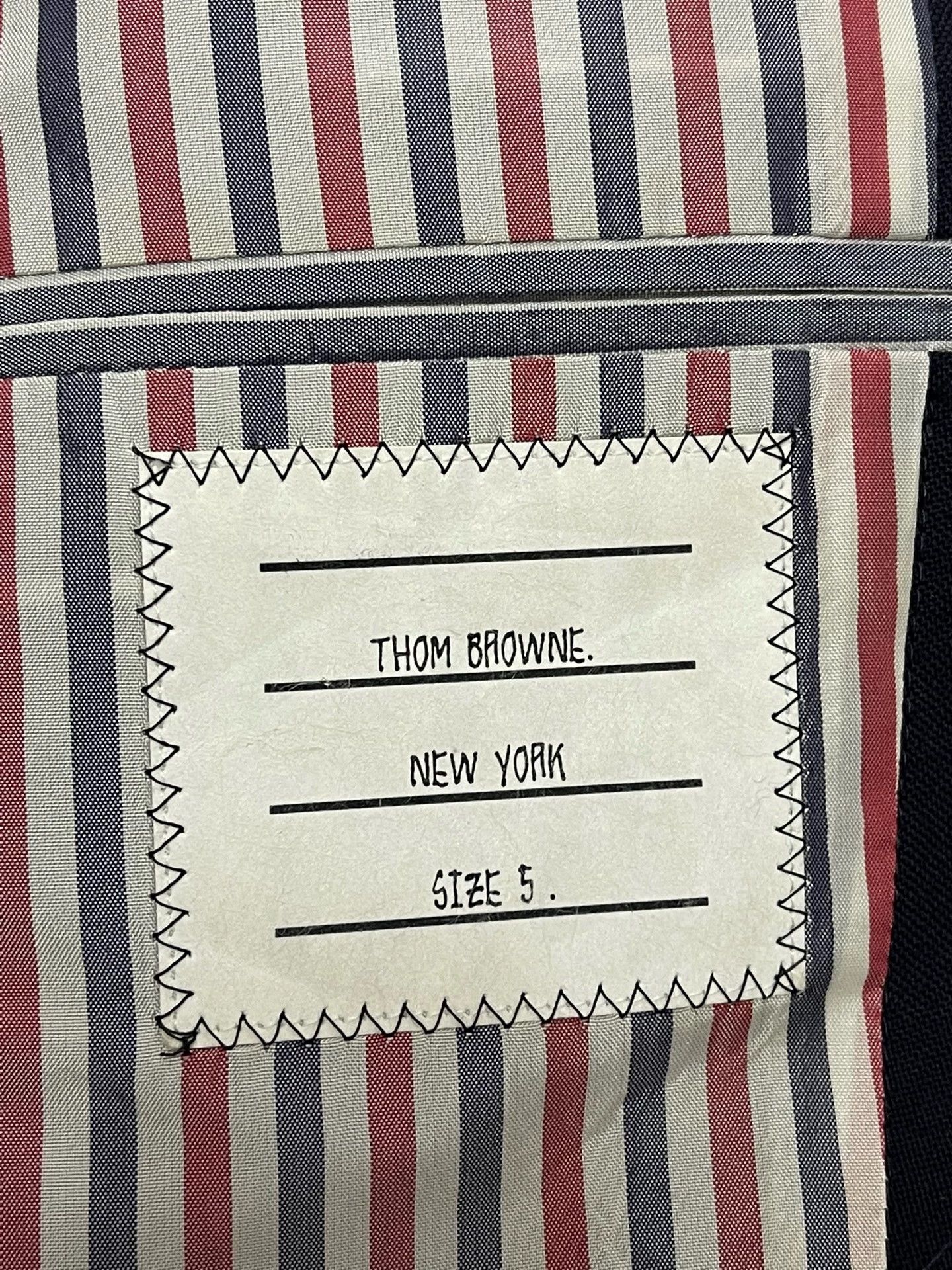 Thom Browne Thom Browne Slim Navy Blazer (Size 5, 8/10) Size US XXL / EU 58 / 5 - 4 Thumbnail