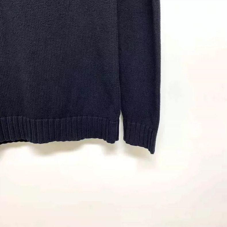 Loewe LOEWE Black logo simple knit sweater on chest Size US XS / EU 42 / 0 - 6 Thumbnail