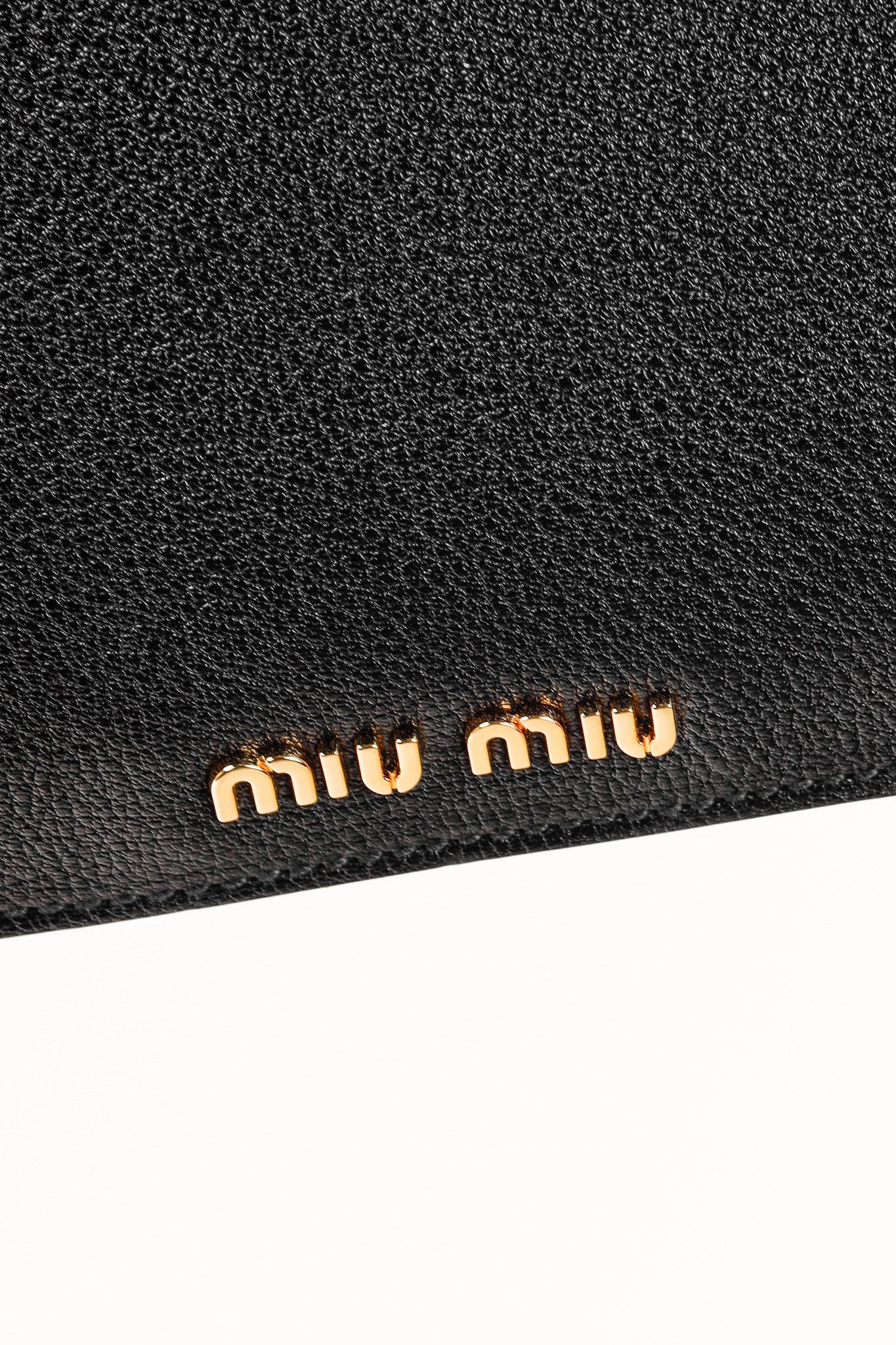 Miu Miu Nero Madras Leather Accordion Tote