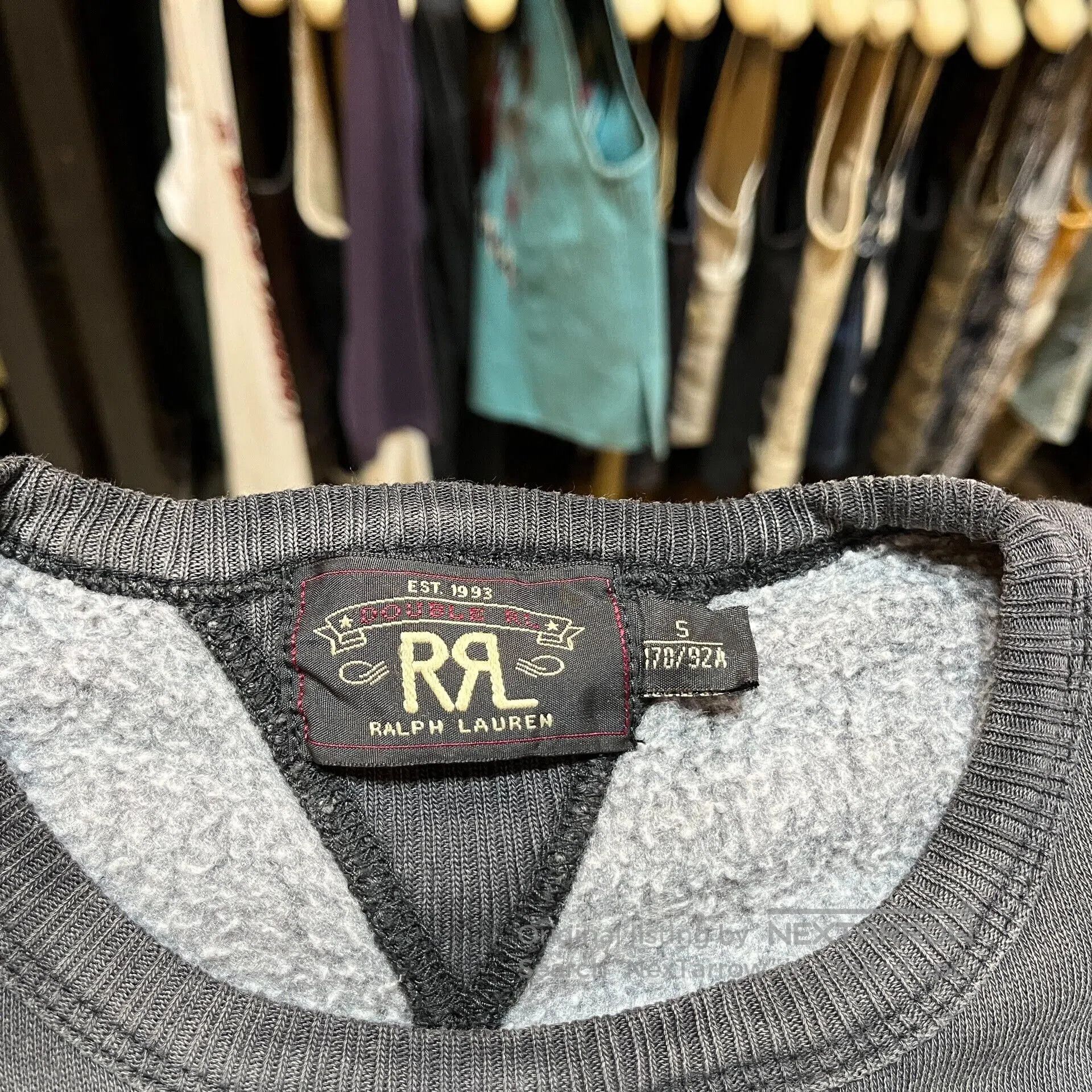 RRL Ralph Lauren gray sweatshirt with pocket by Ralph Lauren. Size US S / EU 44-46 / 1 - 3 Thumbnail