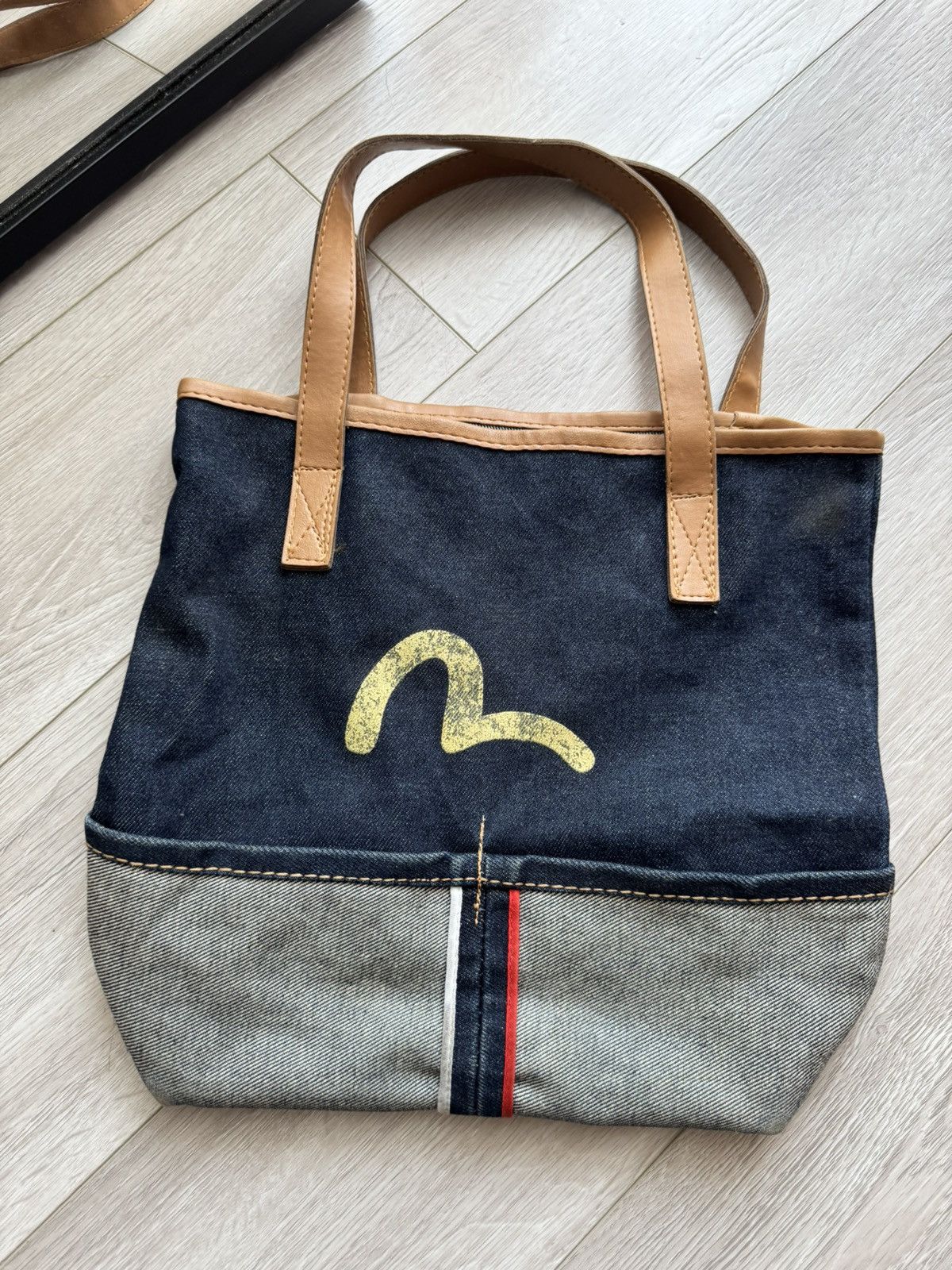 Evisu Vintage Evisu Denim Bag Shoulders Y2K Size ONE SIZE - 3 Thumbnail