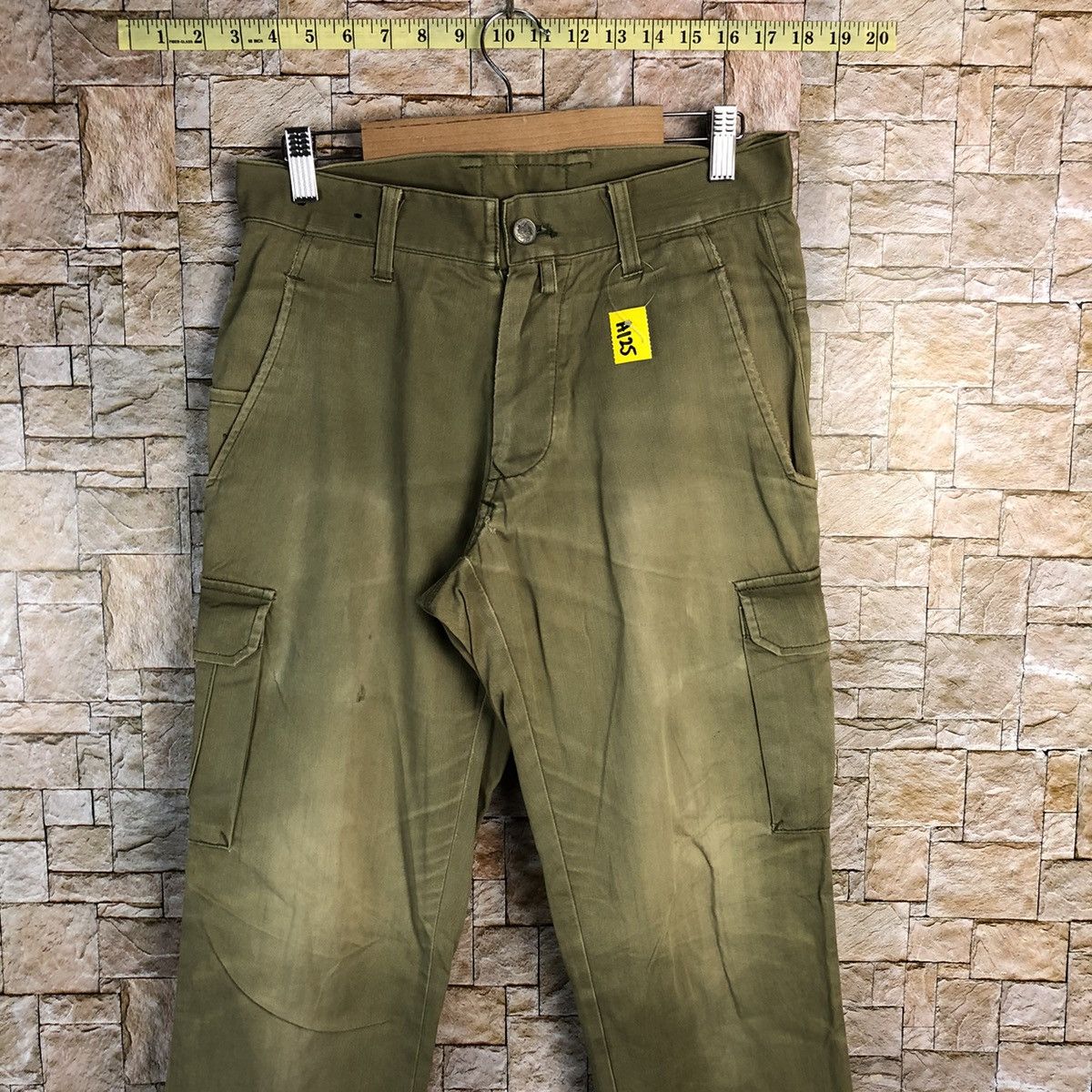 Japanese Brand Japan vintage faded Green utility Cargo Pants #A125 Size US 30 / EU 46 - 2 Thumbnail